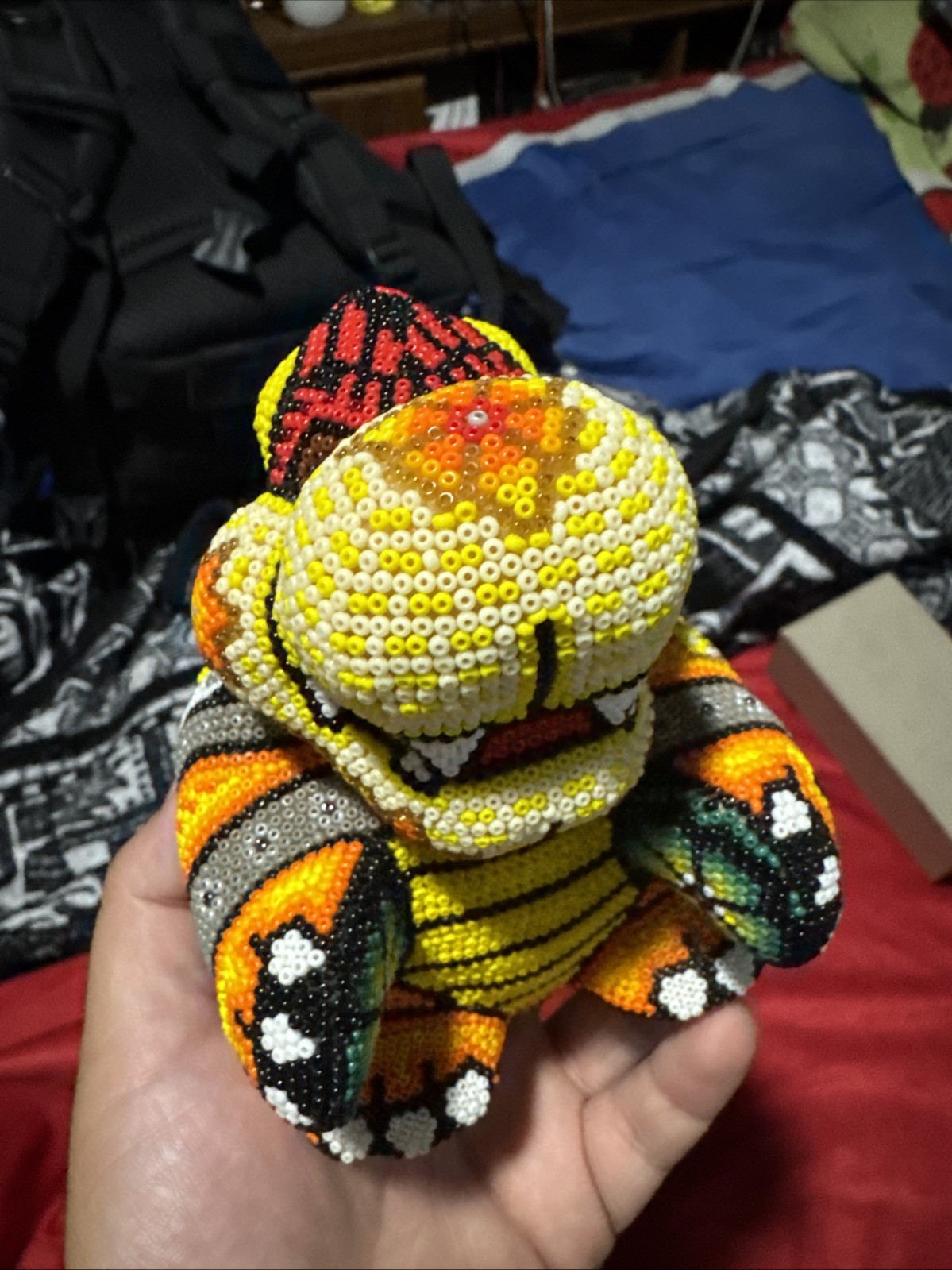 Mexican Beaded Artisan Bowser