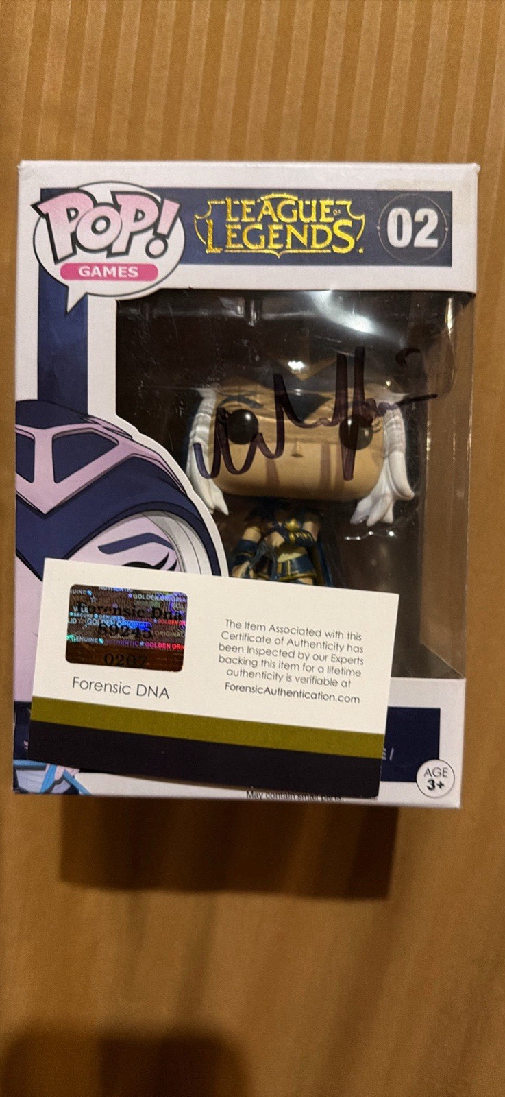 Signed Ashe League Of Legends Funko Pop With COA