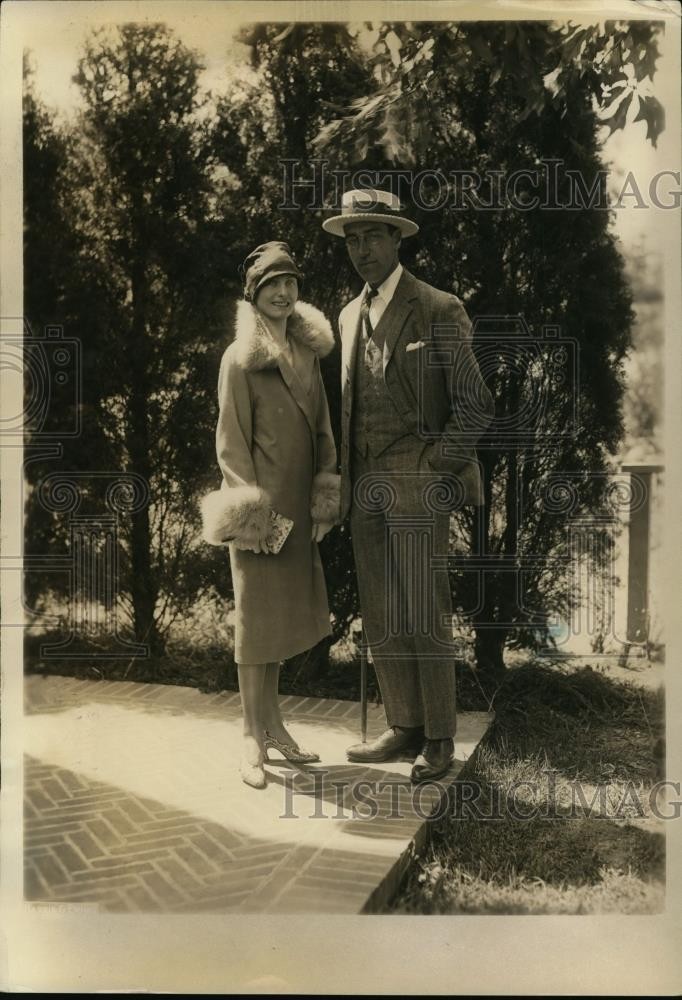 1926 Press Photo Mr & Mrs Edward S Crocker guests of Mr & Mrs Walter Chappell