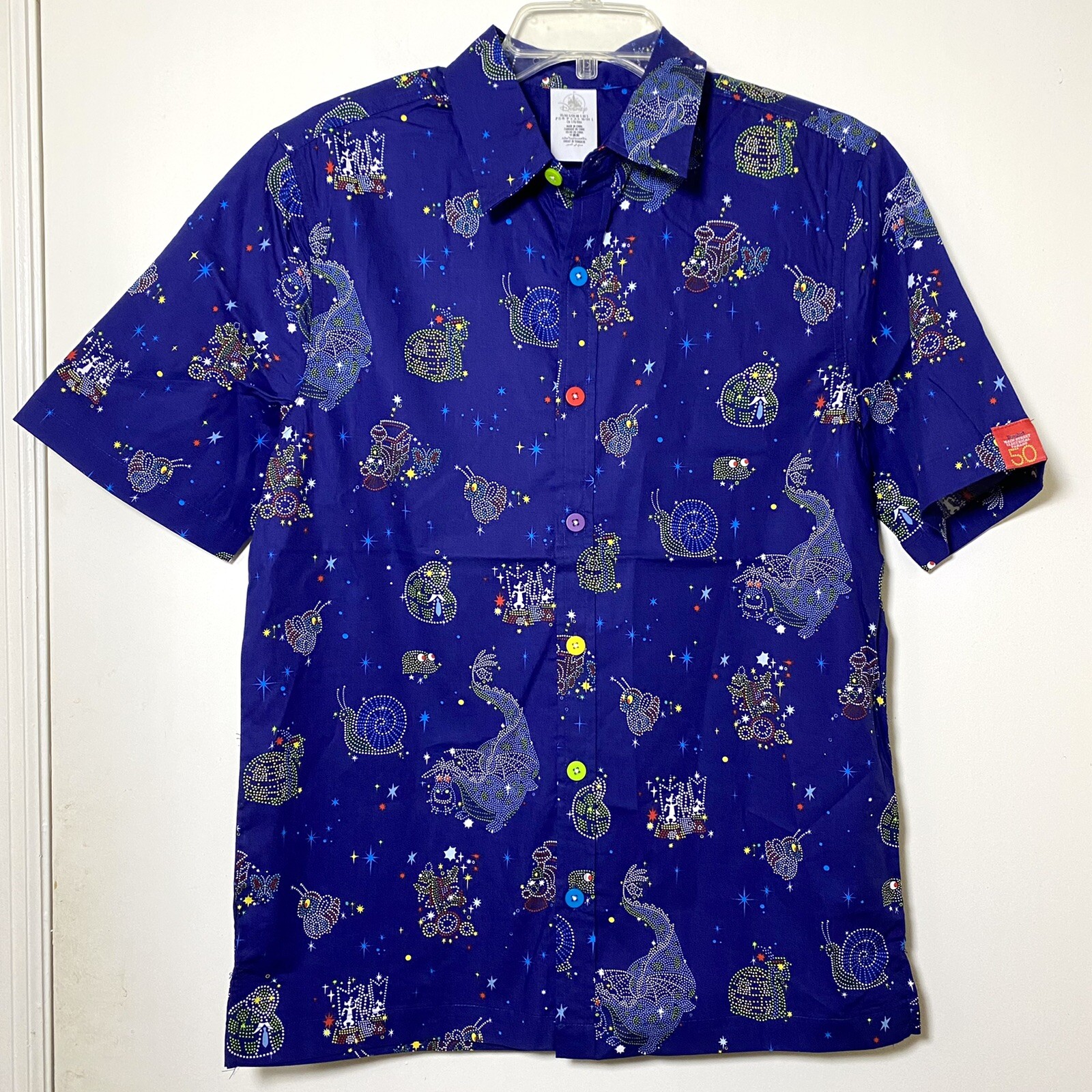 2022 Disneyland Main Street Electrical Parade 50 Anniversary Camp Shirt Adult S