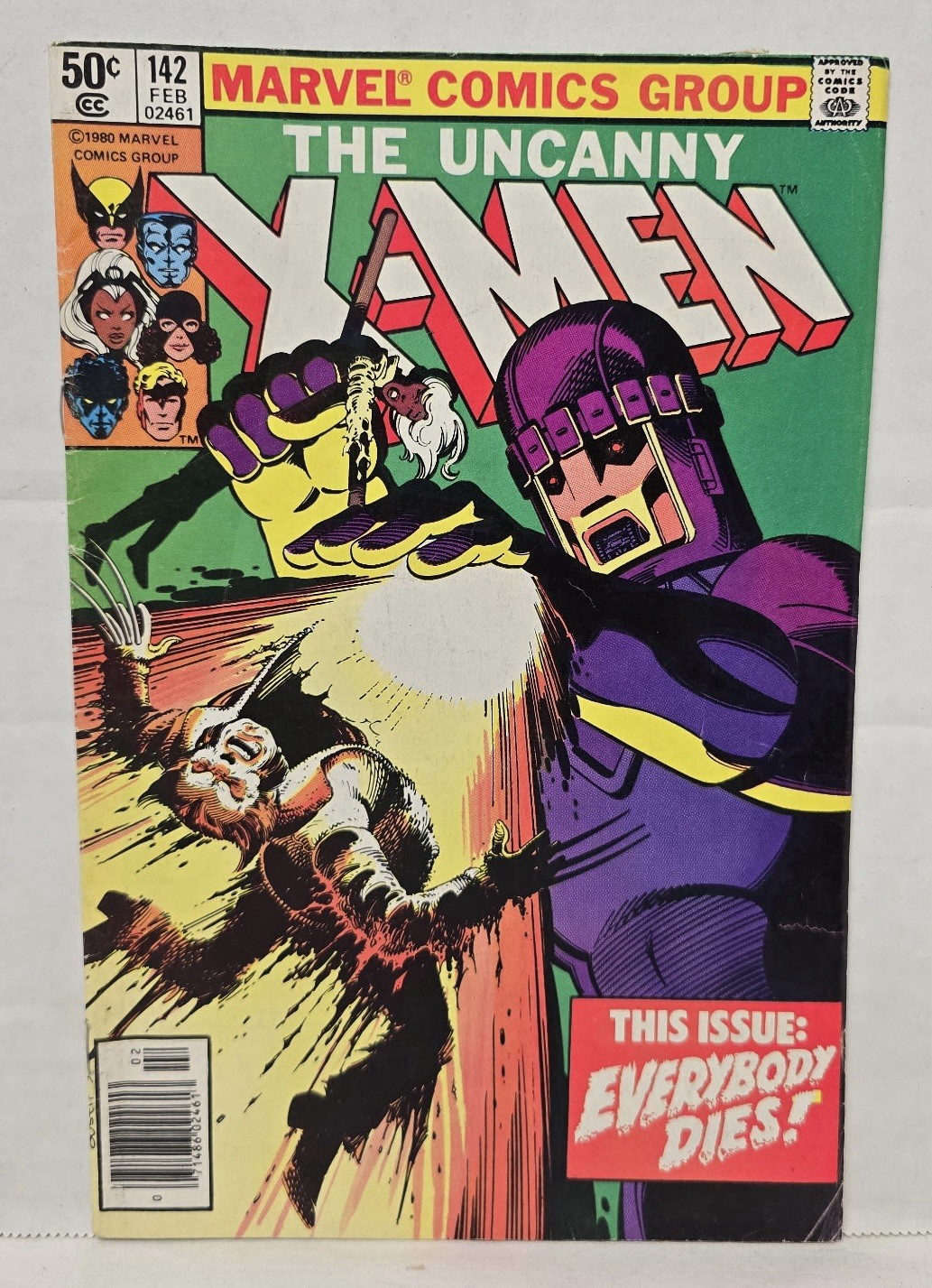 Uncanny X-Men #142 Marvel 1981 Days of Future Past Newsstand Wolverine Sentinel