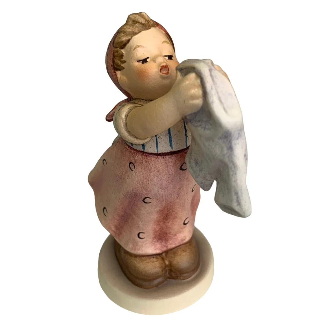 Vintage 1987 Hummel Goebel #283 Clothes Washing Day Collectible Ceramic Figurine