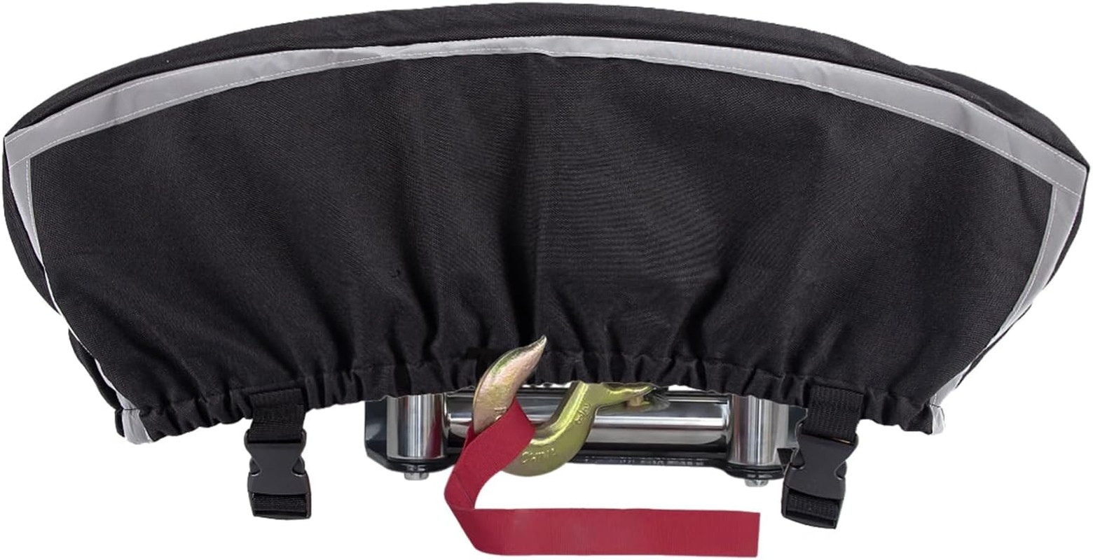 Winch Cover,Heavy Duty Uv-Resistant Waterproof Winch Protective Cover with Draws Winch Cover,Heavy Duty Uv-Resistant Waterproof Winch Protective Cover with Draws
