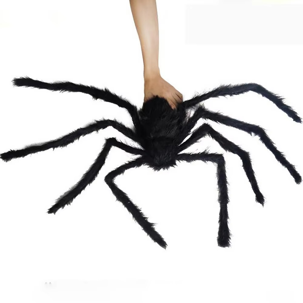 Giant Black Halloween Spider Decoration Large Scary Outdoor Yard Garden Party