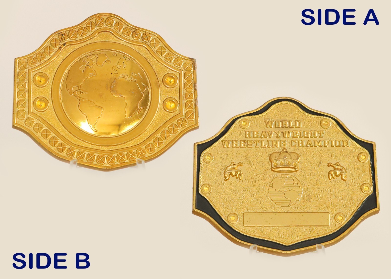 World Heavyweight Wrestling Champion Belt-Shaped Challenge Coin 1#4