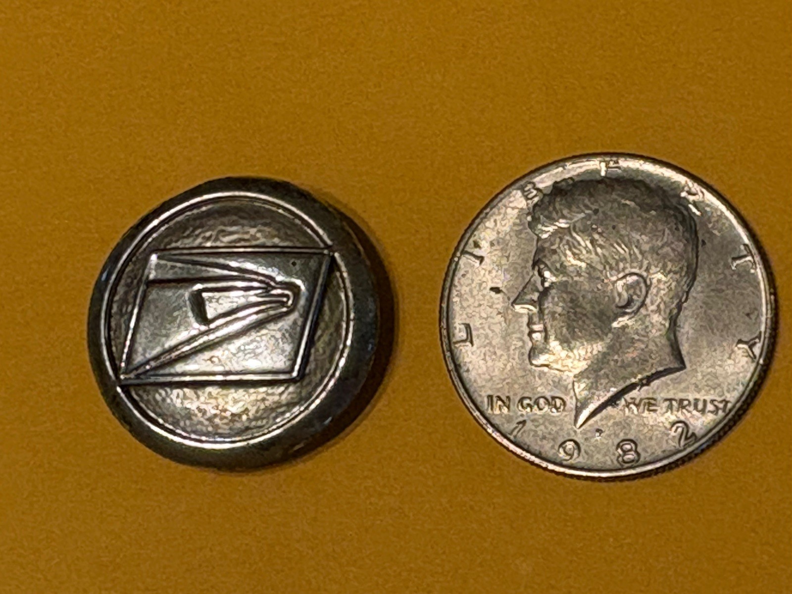 Vintage US Postal Service Office Employee Button Cover USPS