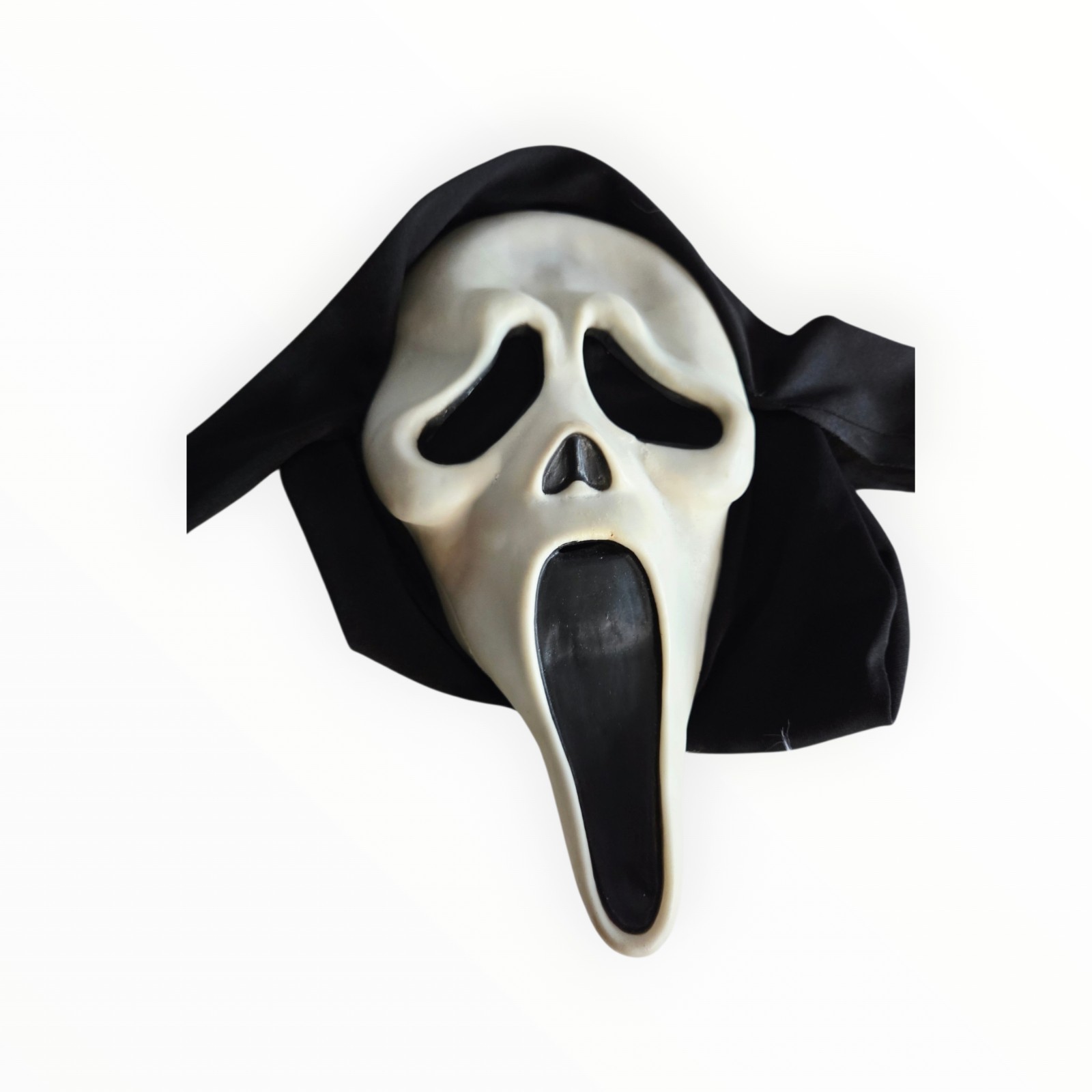 Vintage Fun World DIV Ghost Face Scream Mask Shroud 90s Glow Ghostface Gen 2 Pol