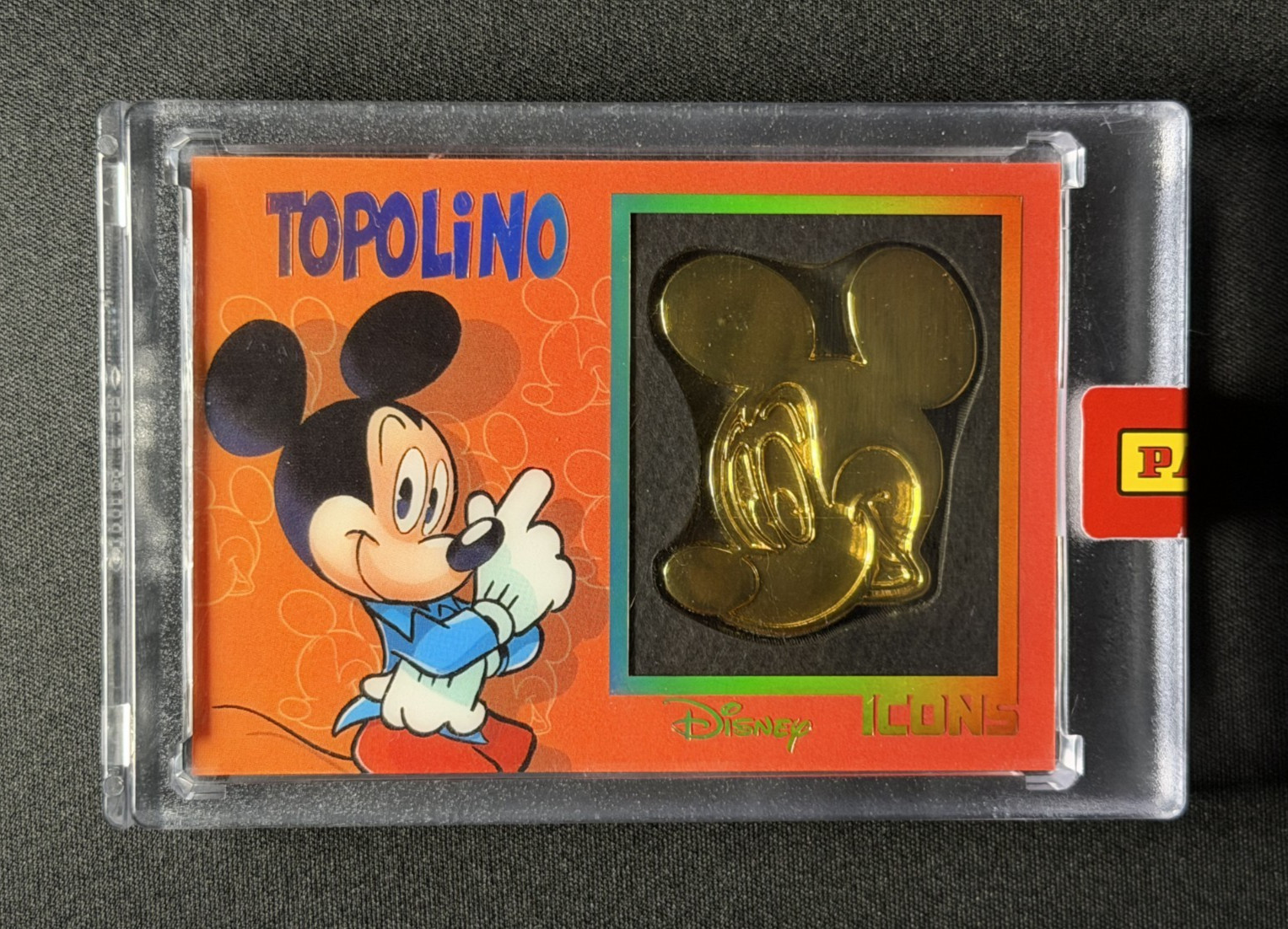 Mickey Mouse 💥🐭 BLACK GOLD DISNEY ICONS PLATE 2023 Topolino Panini Comics