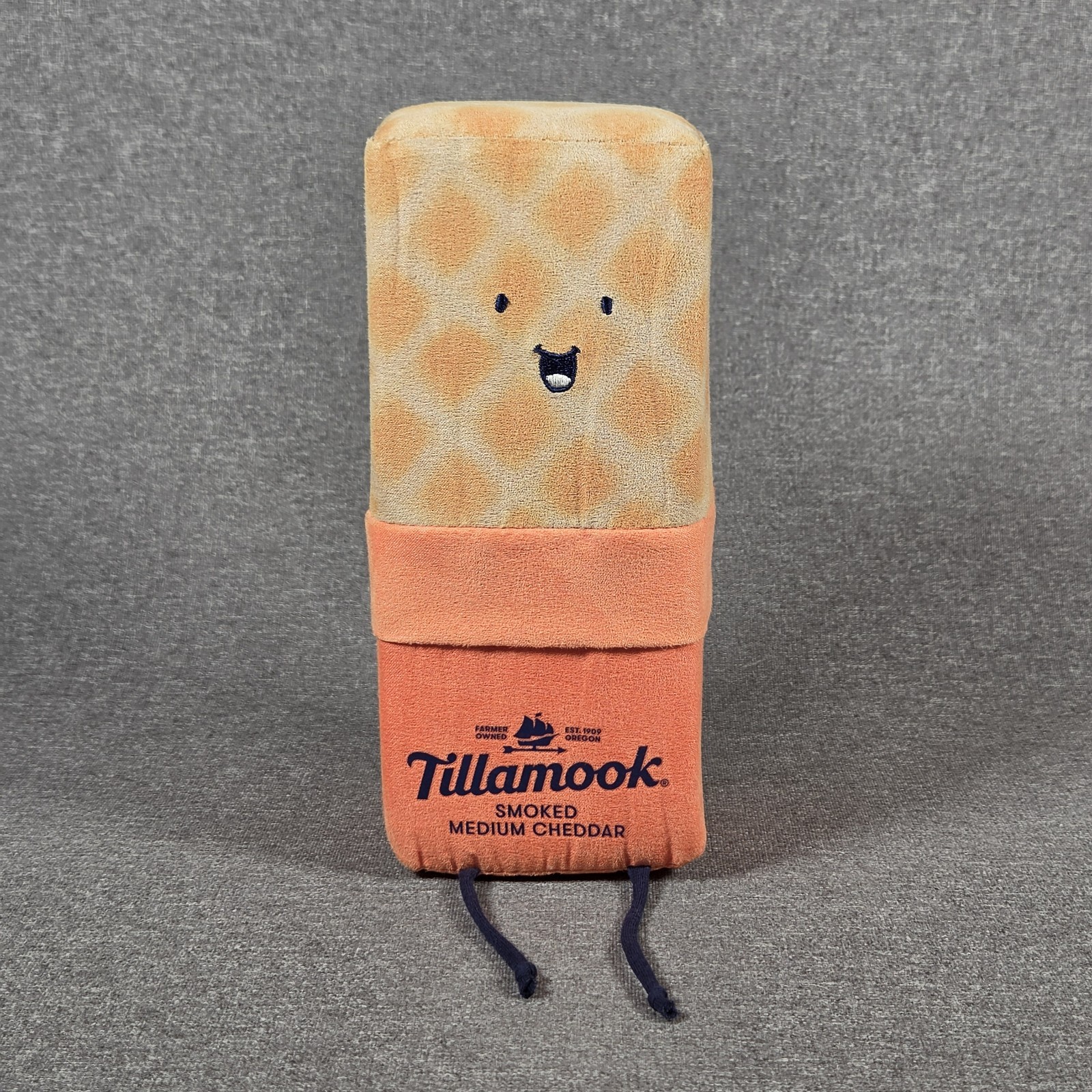 Tillamook Smoked Medium Cheddar Cheese Plush - Discontinued Cheese Brick HTF