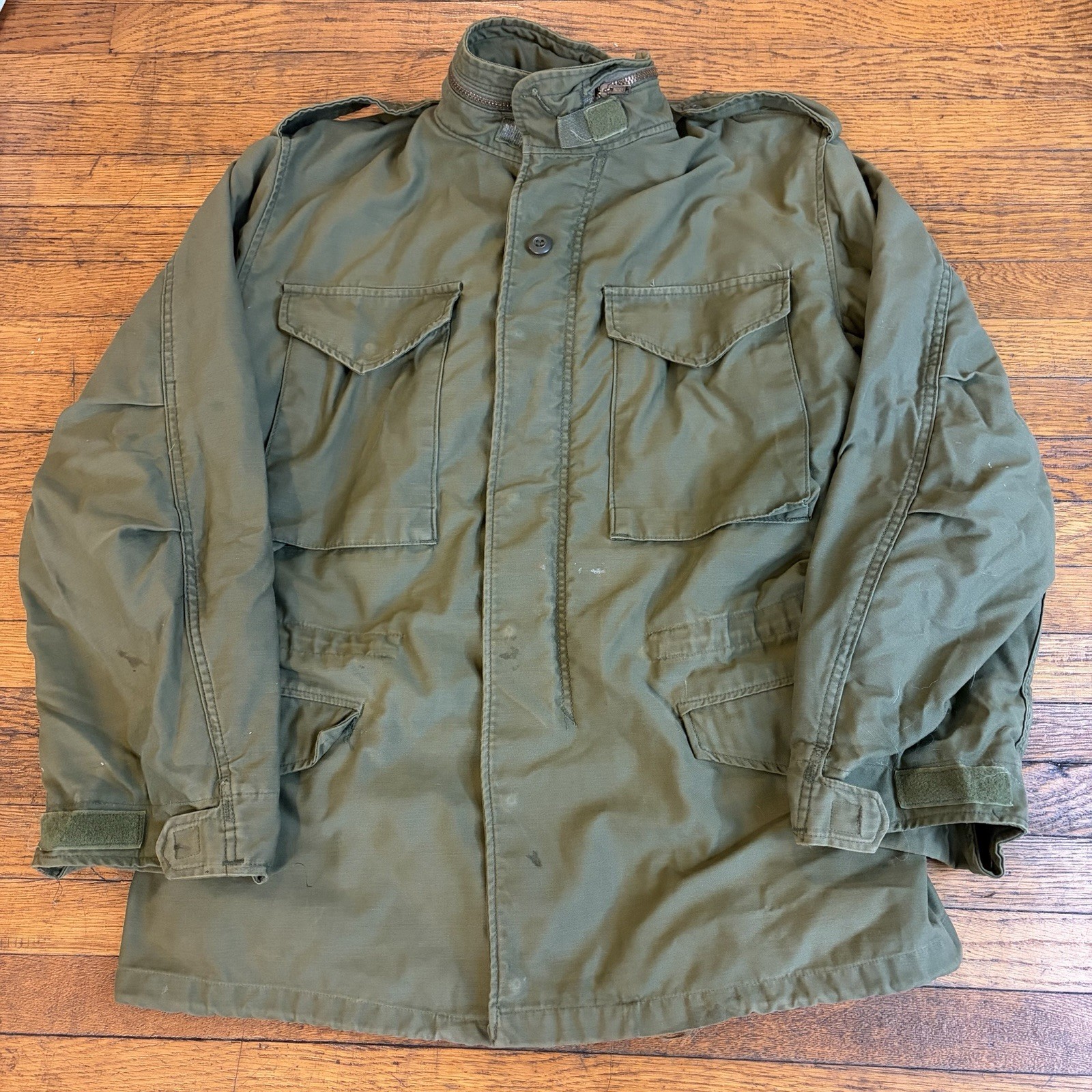 True Vintage 70s OG-107 M65 Cold Weather Field Coat Small Reg Green Vietnam War