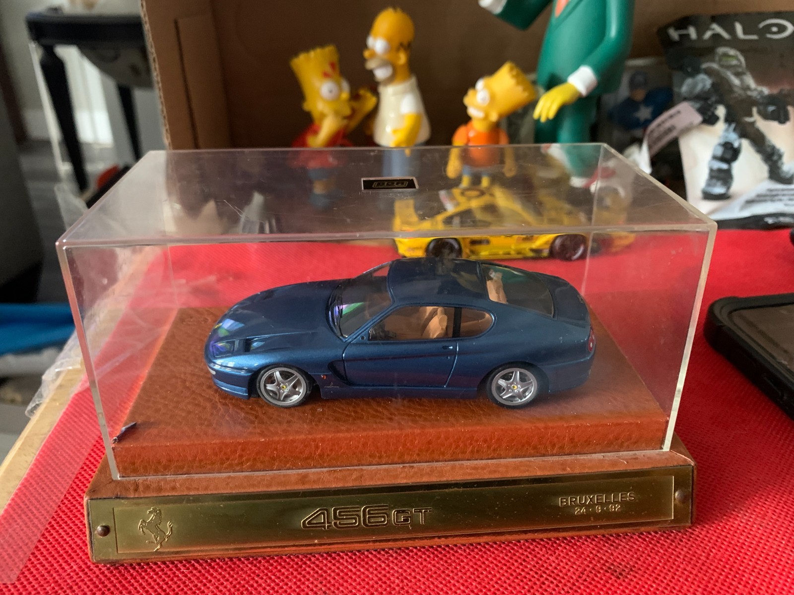 FERRARI 456 GT INTRODUCTION BRUSSELS 1994 BBR SCALE MODEL 1:43 DAMGED USED B491