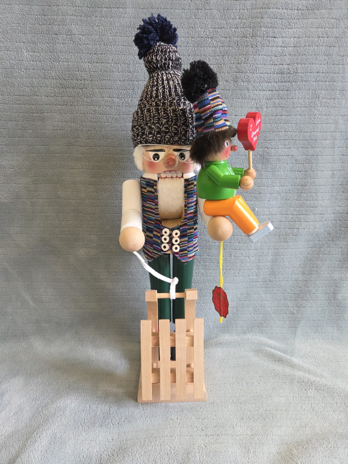 STEINBACH NUTCRACKER Grandpa and Grandson 17½\ STEINBACH NUTCRACKER Grandpa and Grandson 17½\