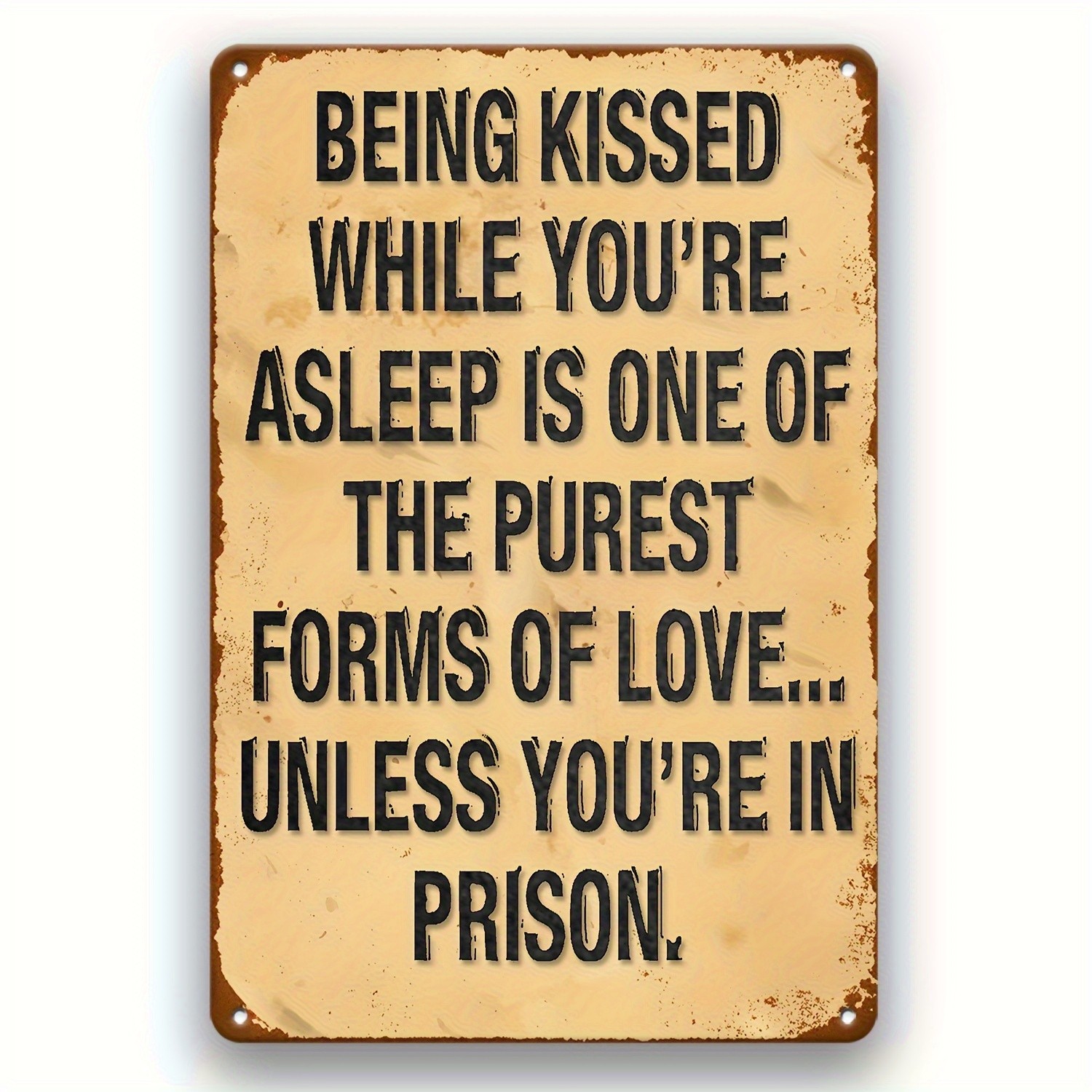 2D Flat Retro Iron Decorative Sign with Humorous Quotes, Tin Metal Signs Wall Ha