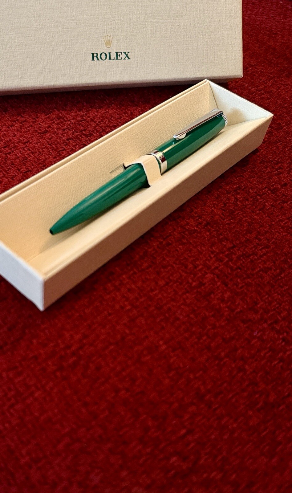 NEW Emerald Green Submariner Twist Ballpoint Pen, Refillable, Luxe Ad Gift