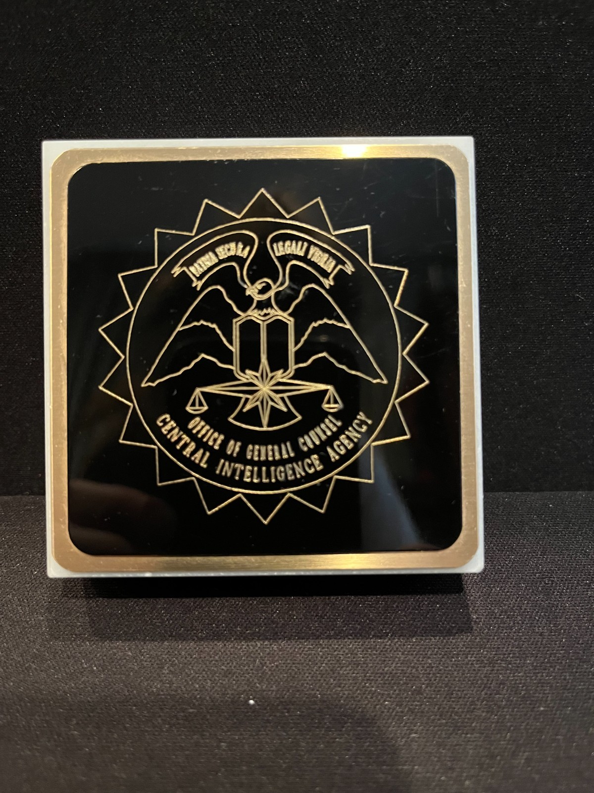 Vintage Central Intelligence Agency (CIA) Paperweight-General Counsel-3\