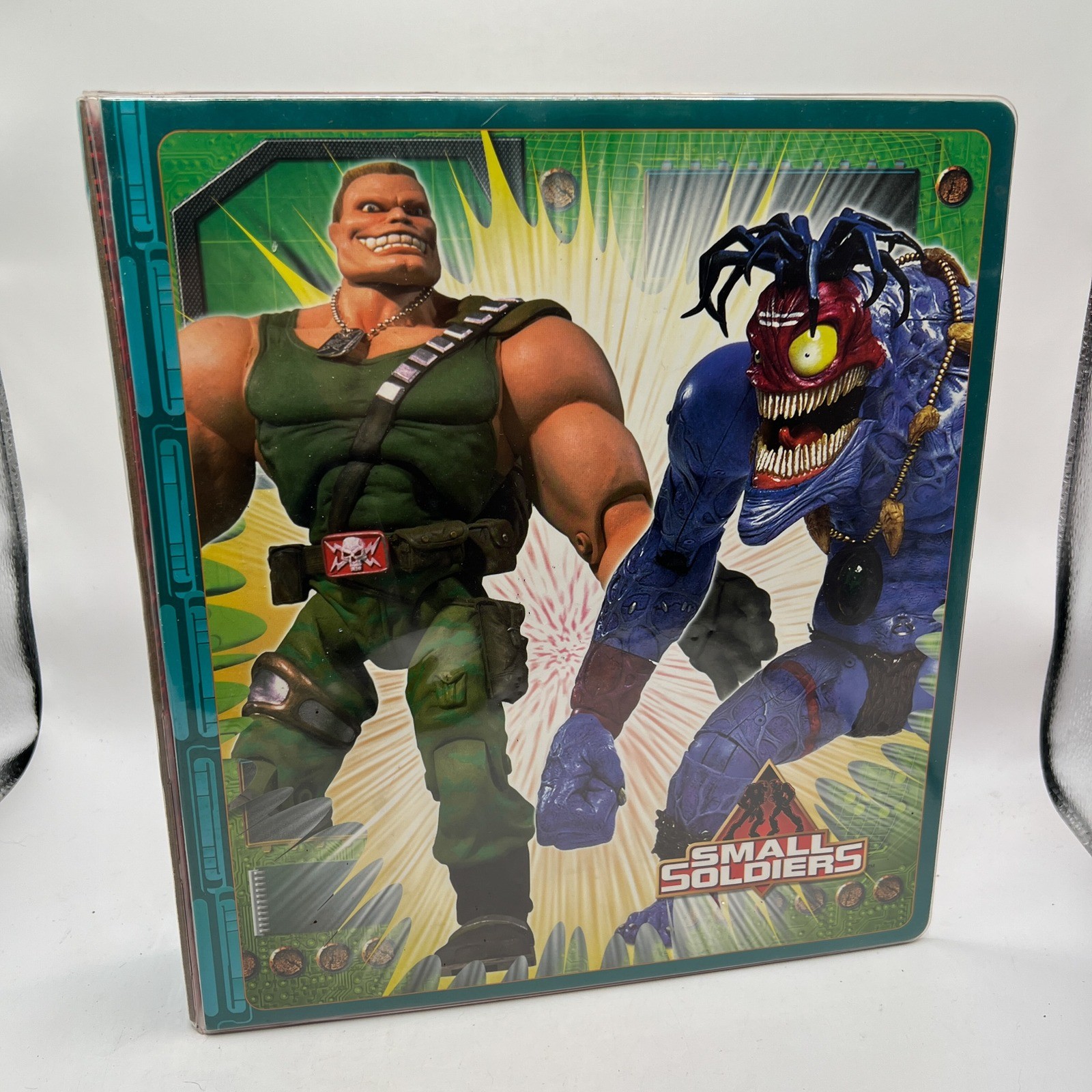 Vintage 1998 Small Soldiers 3 Ring Binder Major Chip Hazard Insaniac Plymouth