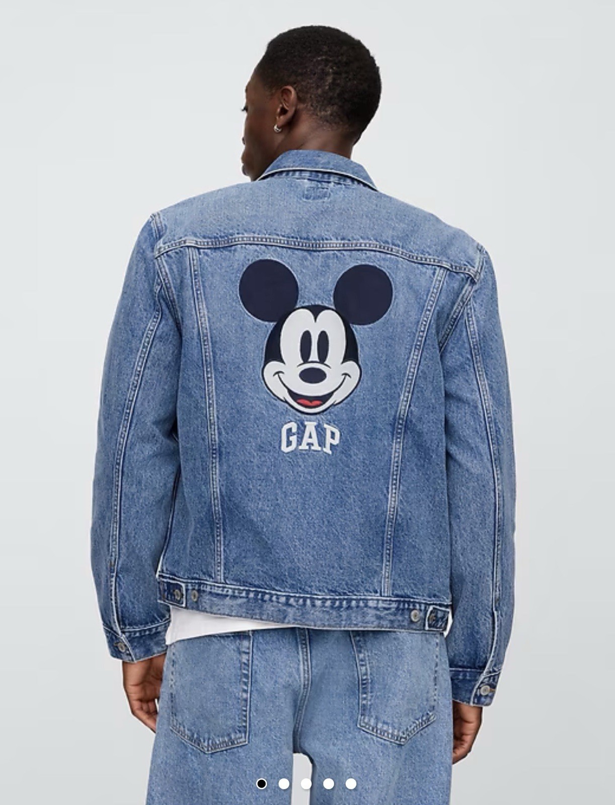 Gap X Disney Mickey Mouse Denim Jacket Size XXL NWT