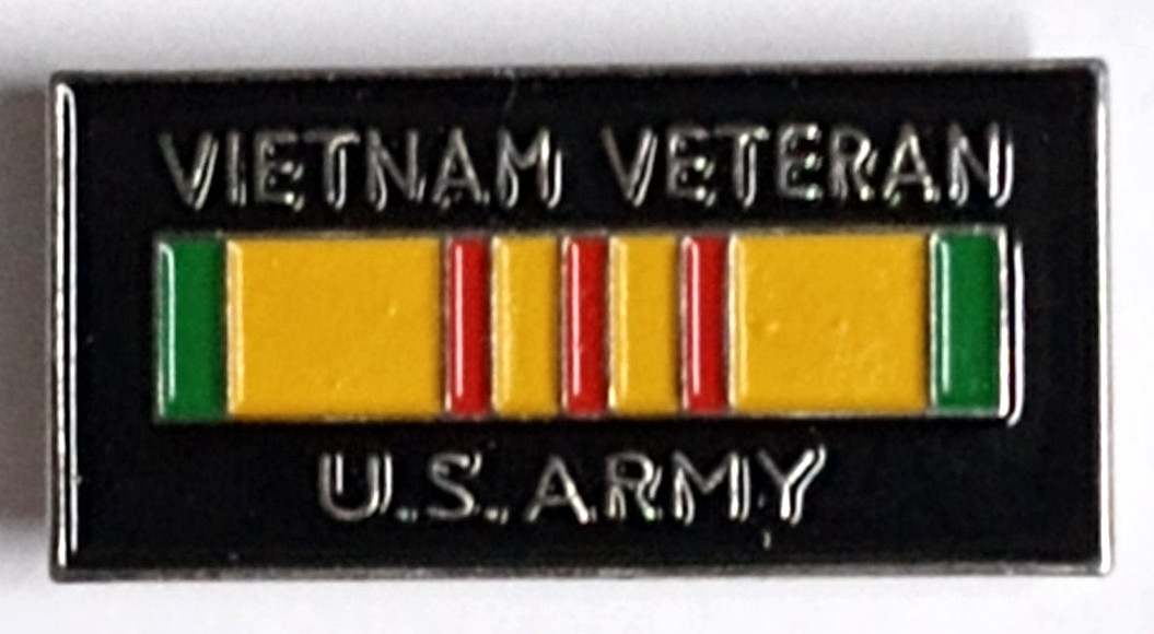 United States US Army Vietnam Veteran Service Ribbon Lapel Hat Military Pin NEW