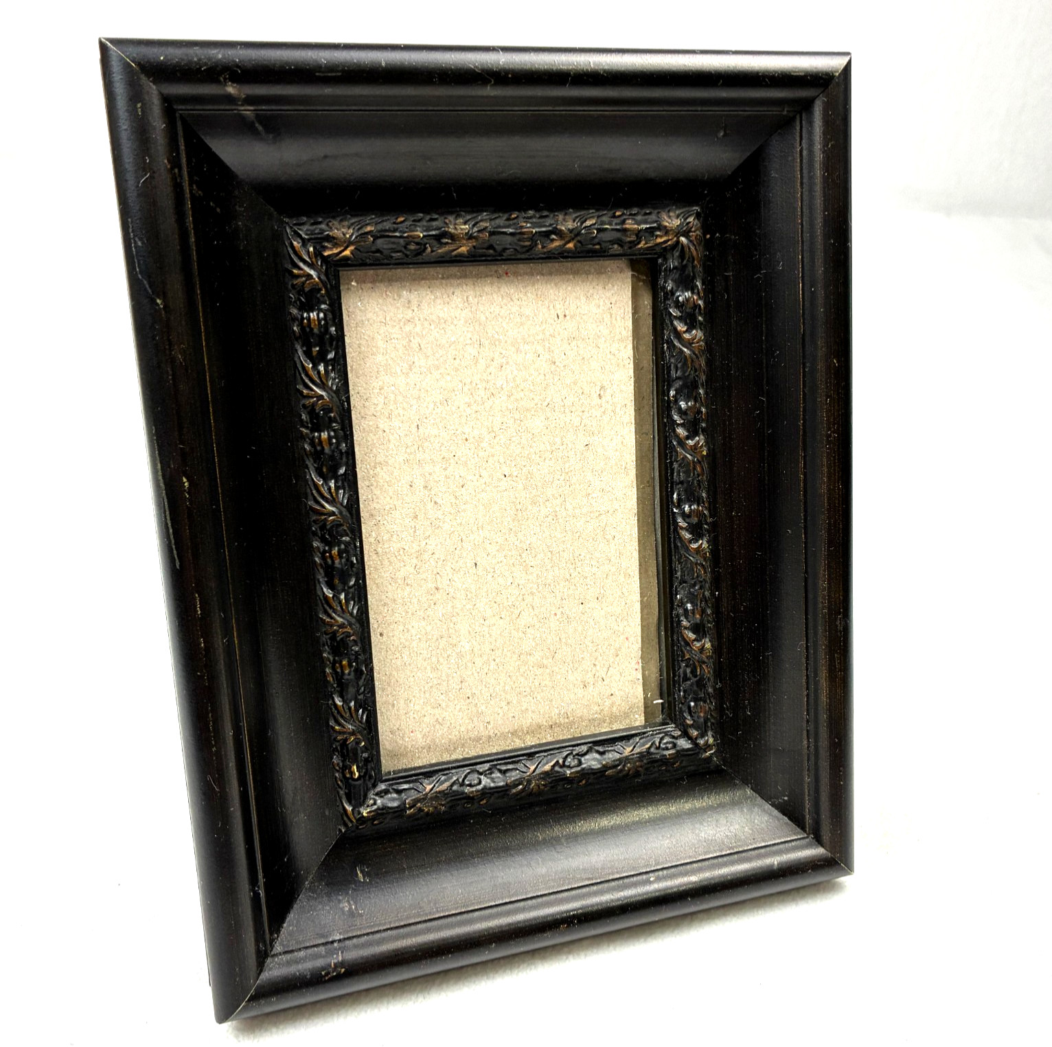 VTG Wood Dark Academia Gothic Frame Dark Brown 4\