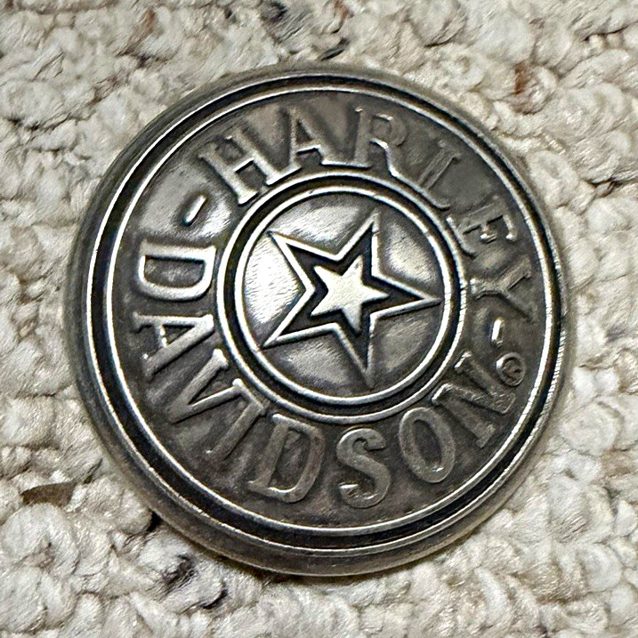 Harley-Davidson Round Star Emblem Belt Buckle with Star Logo