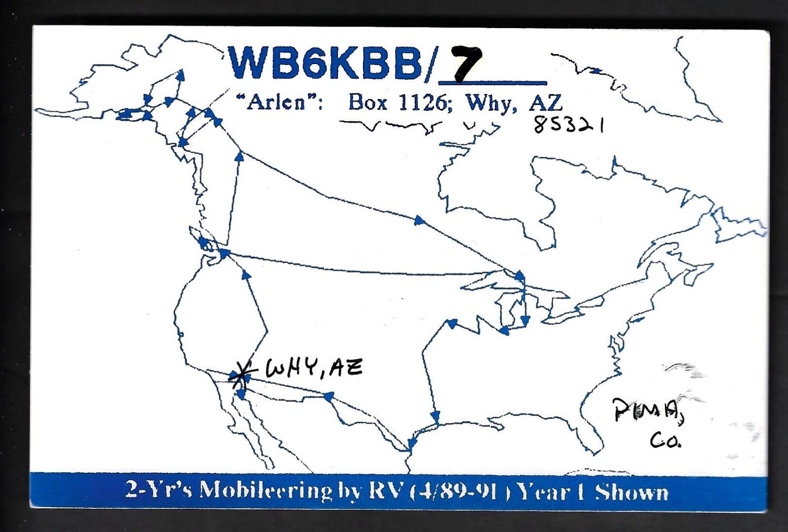 QSL CB Radio Card