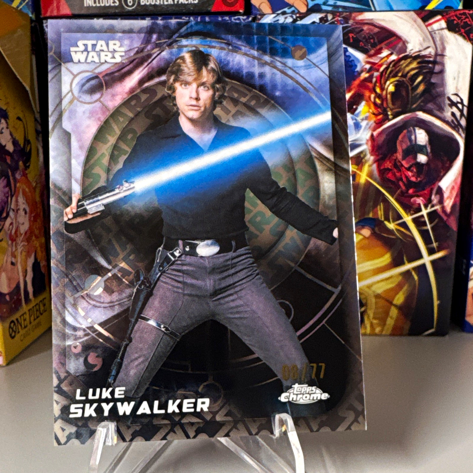 Topps 2026 Topps Chrome Star Wars Luke Skywalker #91 Serial Numbered /77
