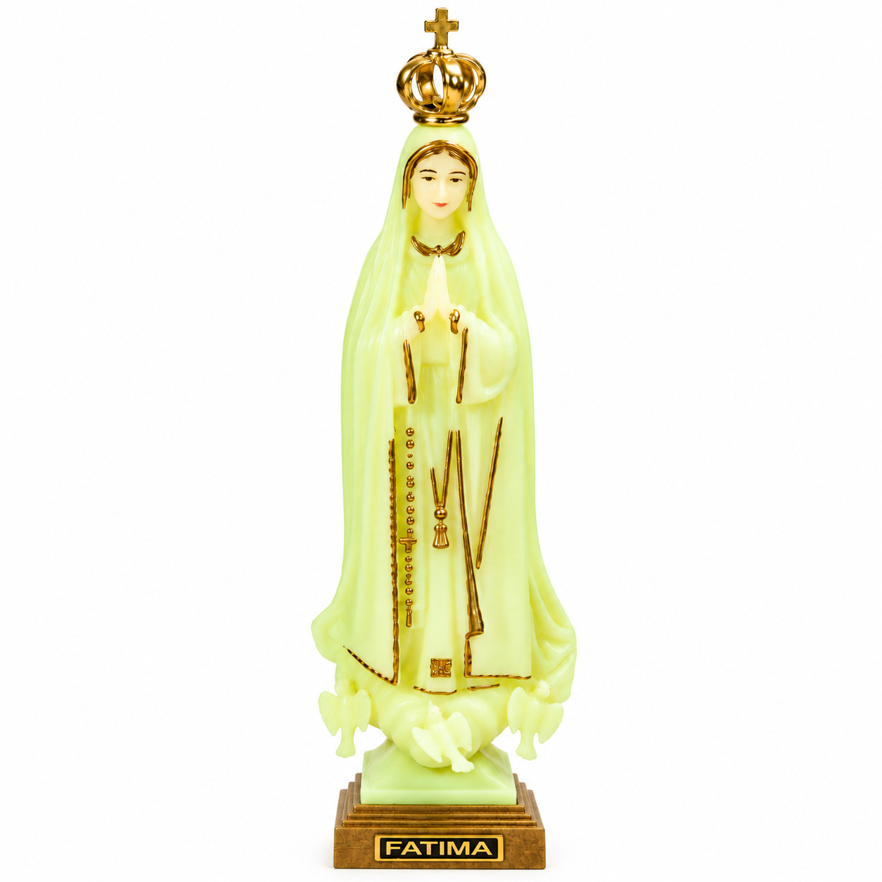 Our Lady of Fatima Statue  Virgin Mary Catholic Religious Figurine Blessed