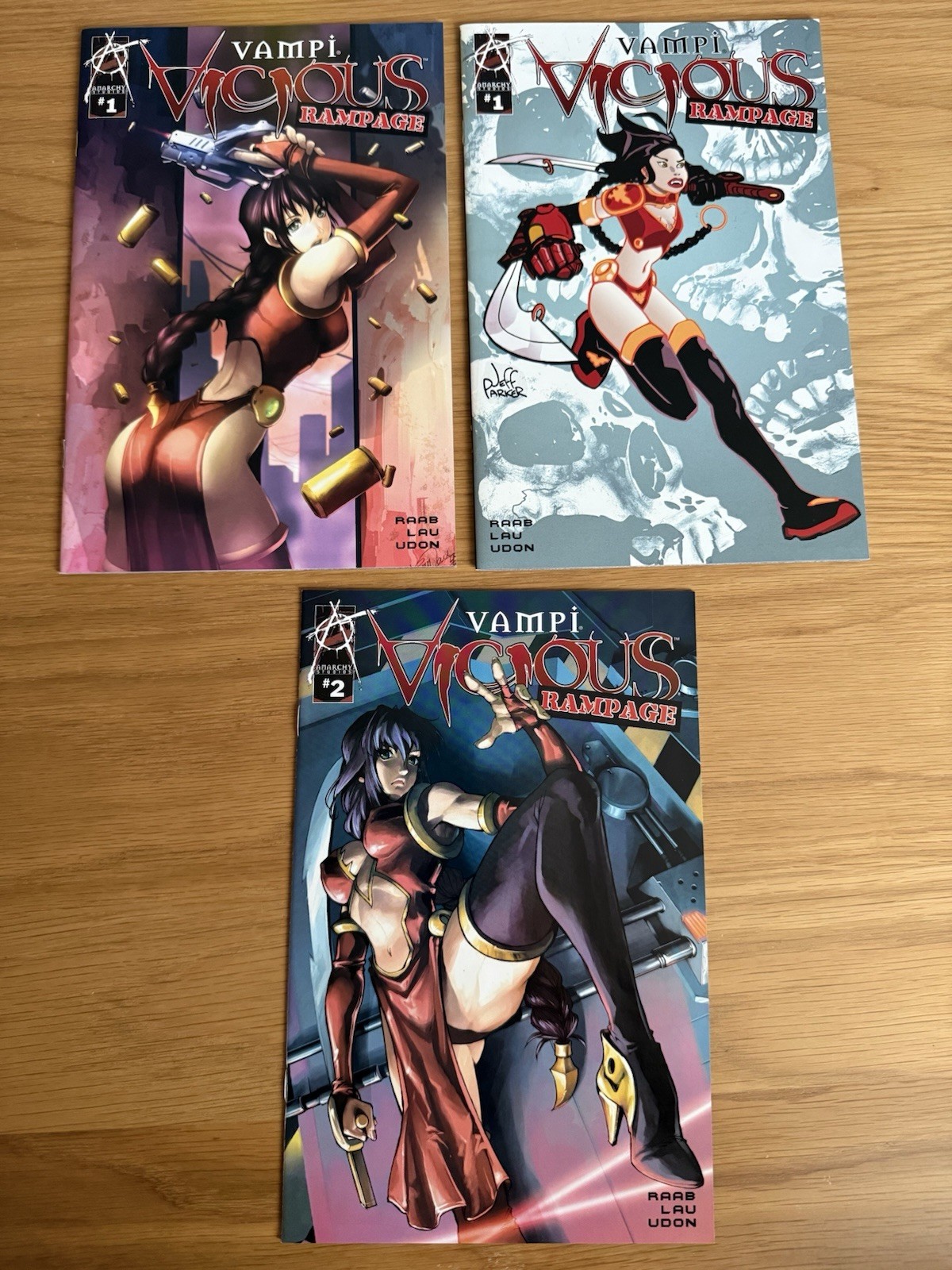Vampi Vicious Rampage #1 and #2  (Anarchy)