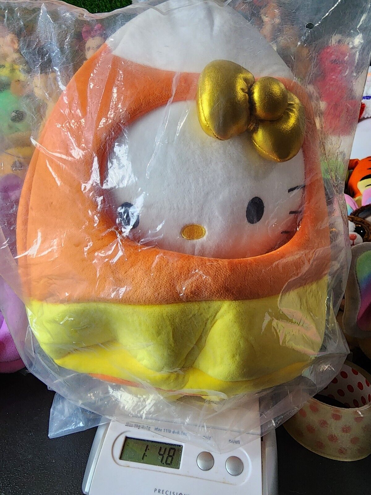 Kidrobot Sanrio Hello Kitty in Candy Corn Halloween Costume 12 Inch Plush