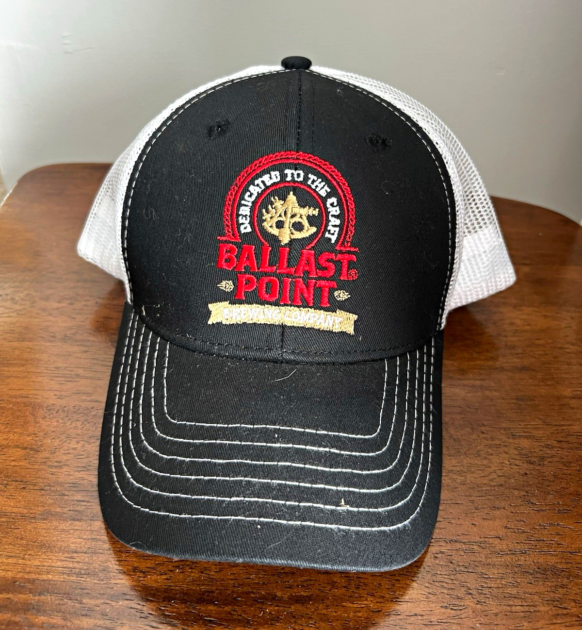 Ballast Point Brewing Company Trucker Hat Black/White Mesh Snapback