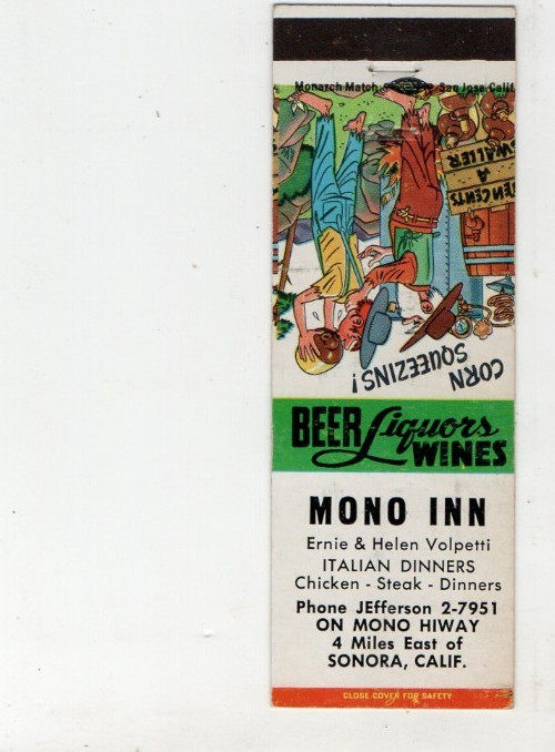 Mono Inn-Near Sonora-California-Ca-Tuolumne County