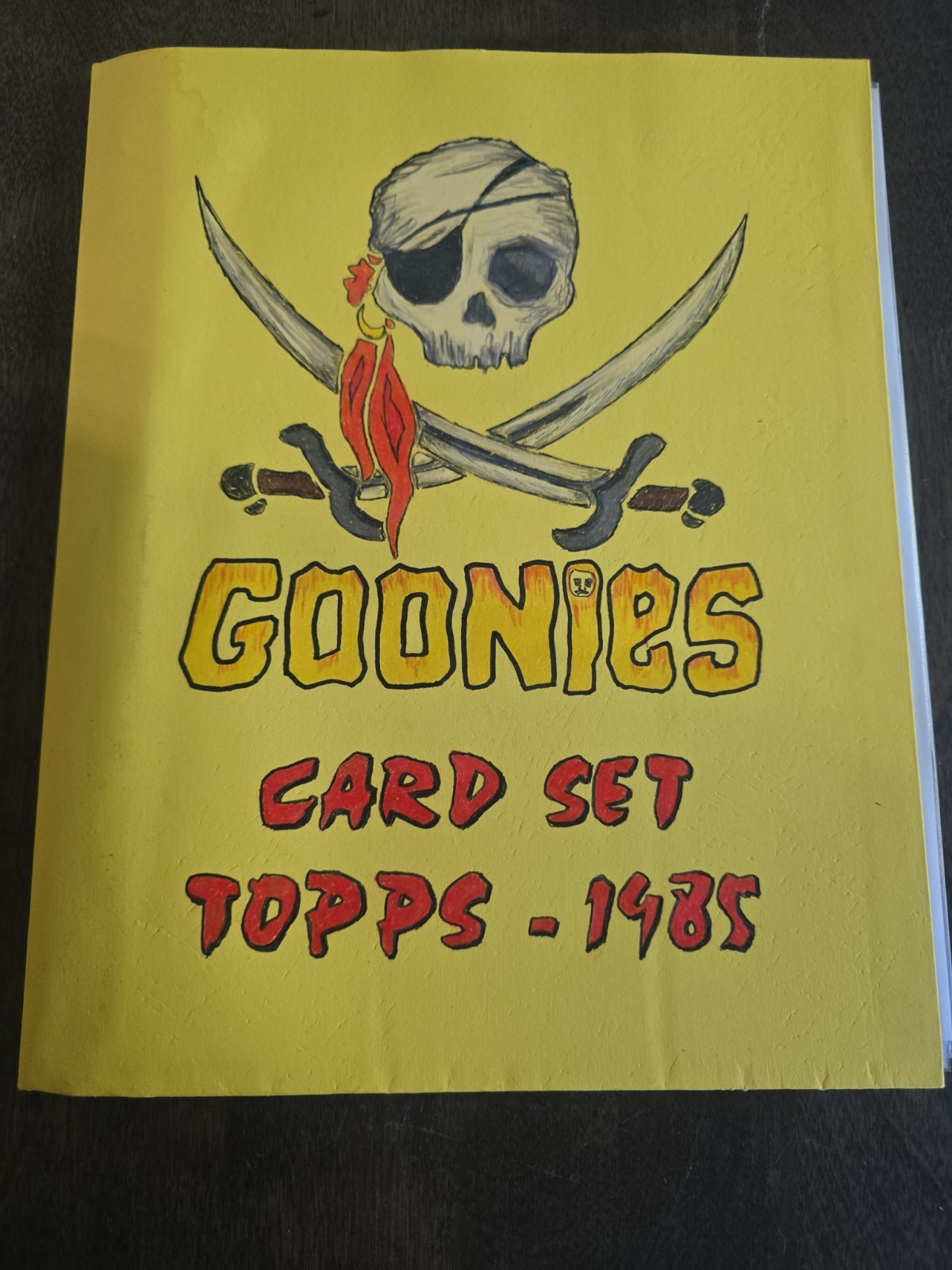 1985 ToppsGoonies Movie Complete Vintage Trading Card Set of 86 Cards