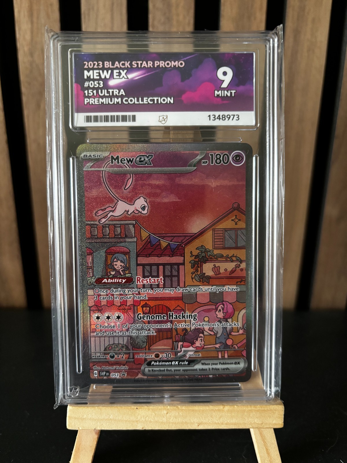 Mew EX 053 Scarlet & Violet Promo Holo Pokémon TCG Card Ace 9 MINT
