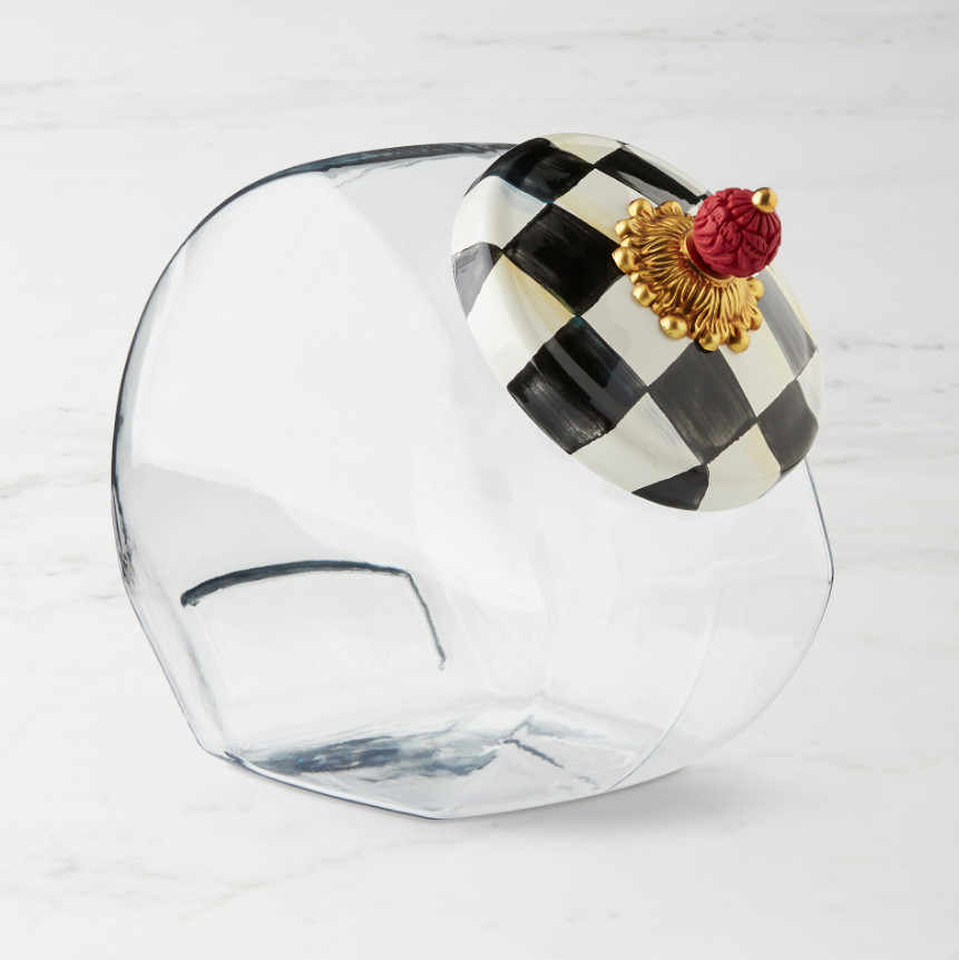 MacKenzie Childs Courtly Check Cookie Jar