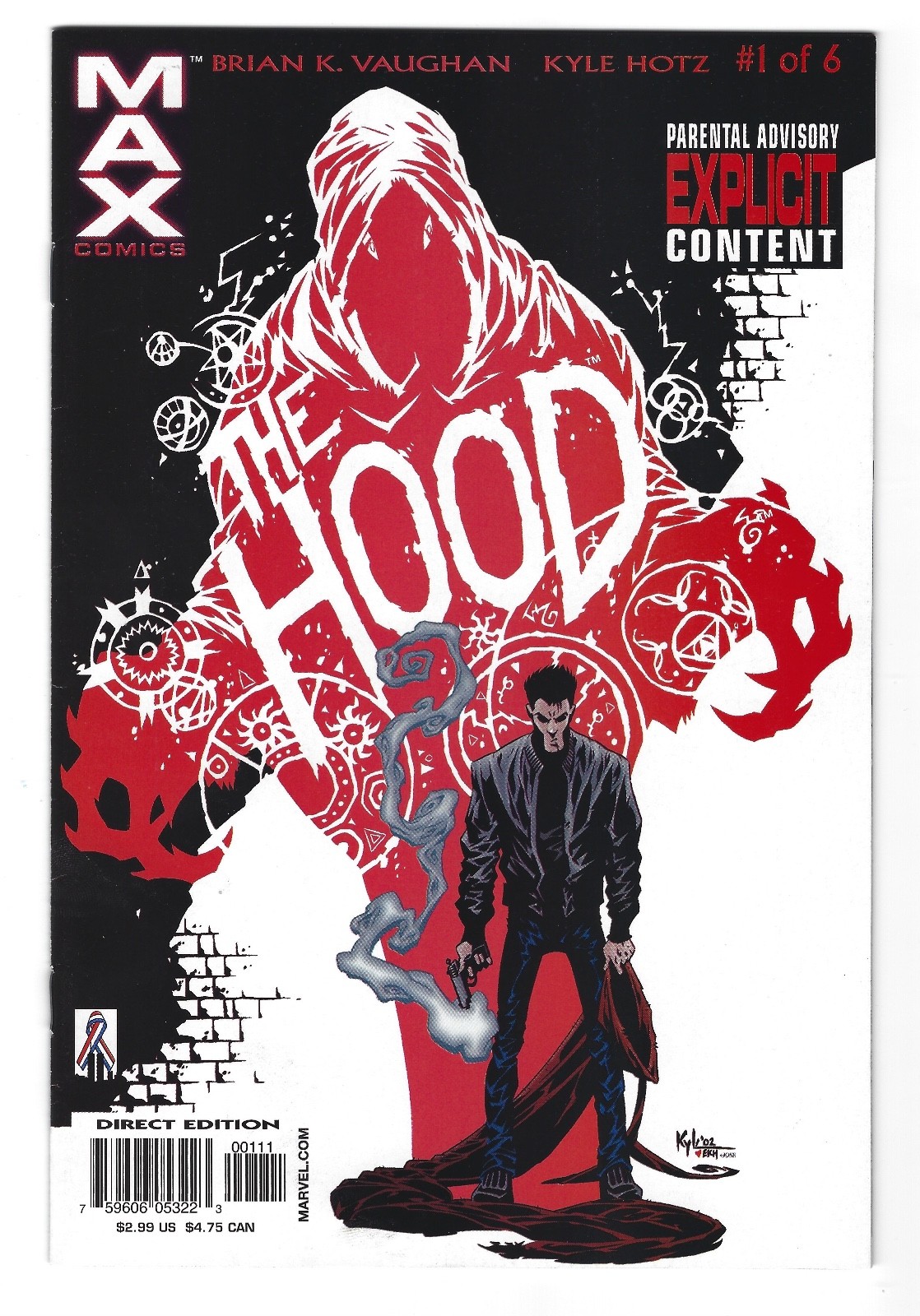 The Hood #1  ~ 1st Appearance of Parker Robbins VF Marvel MAX 2002