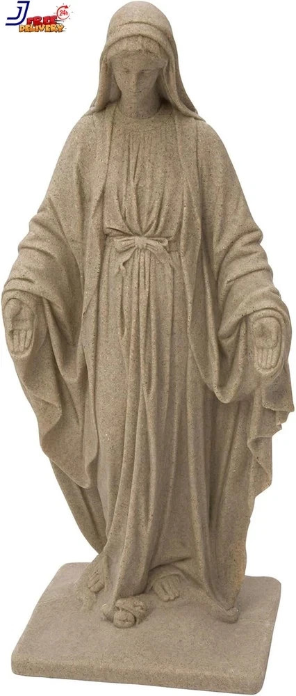 3ft. Tall Virgin Mary Statue Granite Outdoor Religious Garden Sculpture Lawn