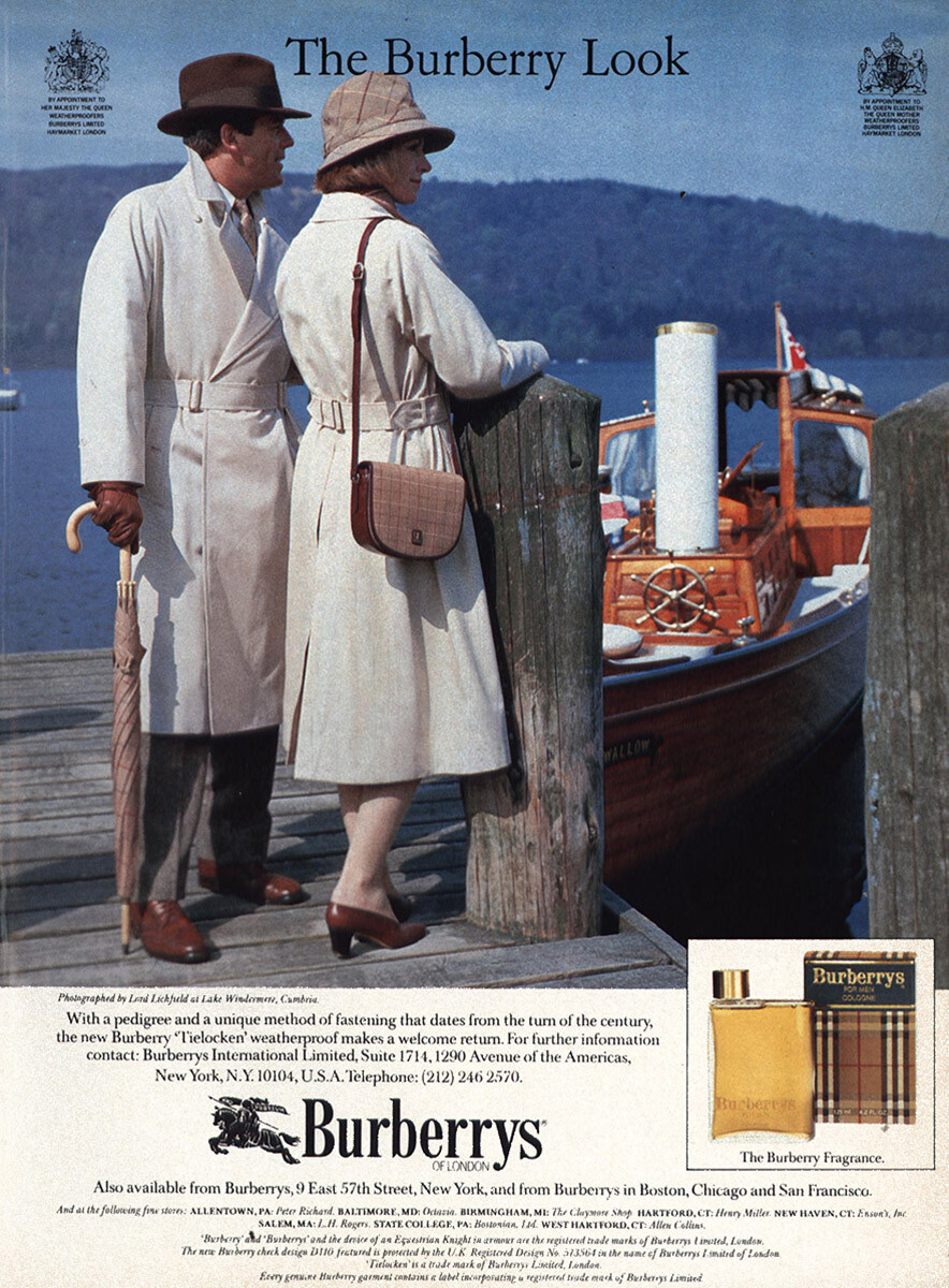 1984 Burberry: The Burberry Look Vintage Print Ad