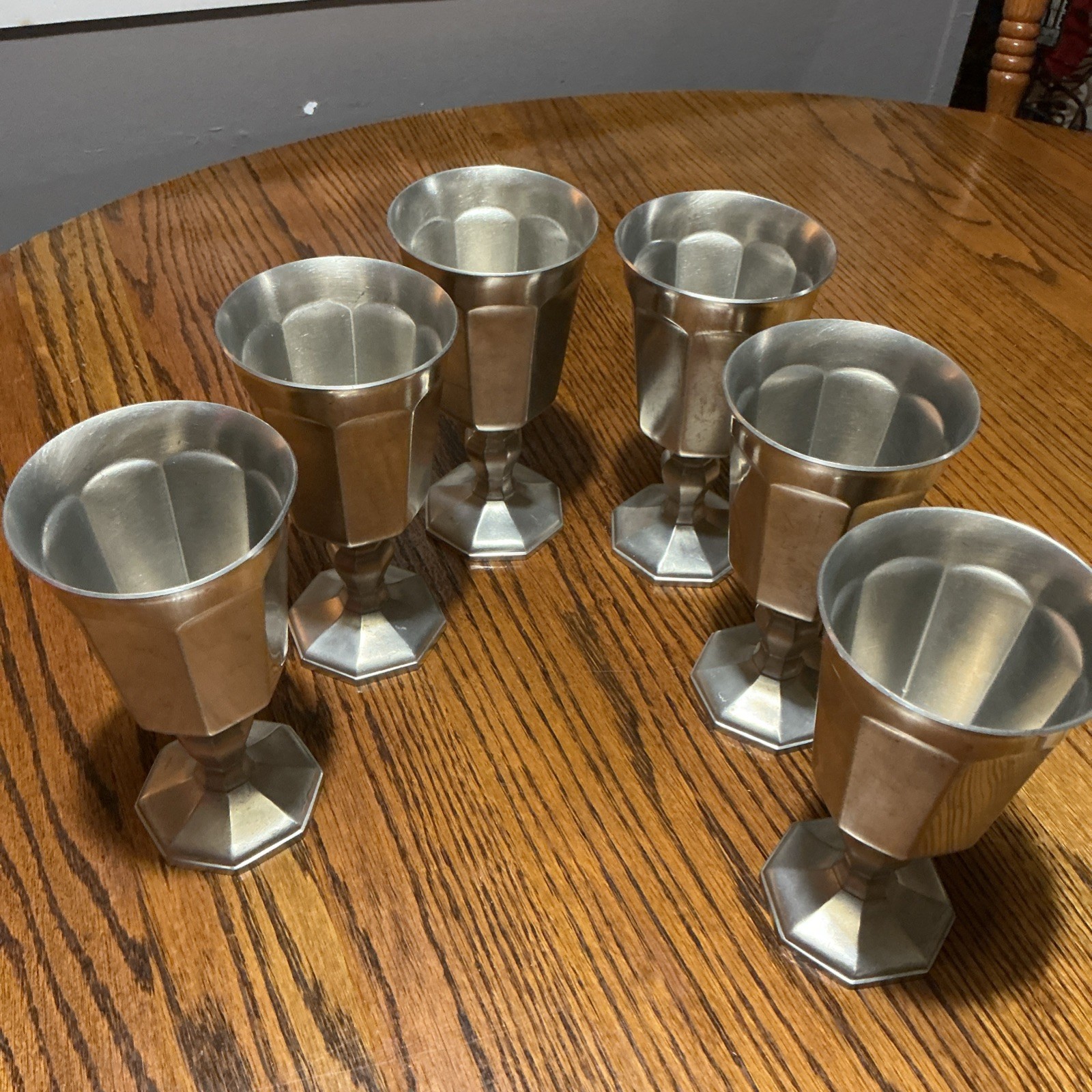 RARE VTG 1970\'s - 6-PIECE SET - 6.5-inch Water Goblets Gorham PH24 Octette Satin