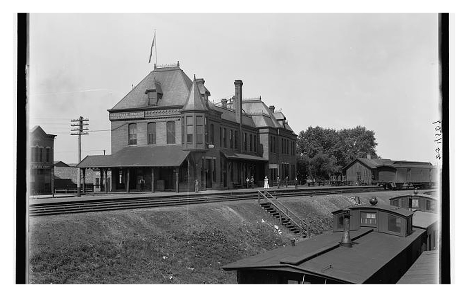Winona Minnesota C&NW Station Standard Postcard