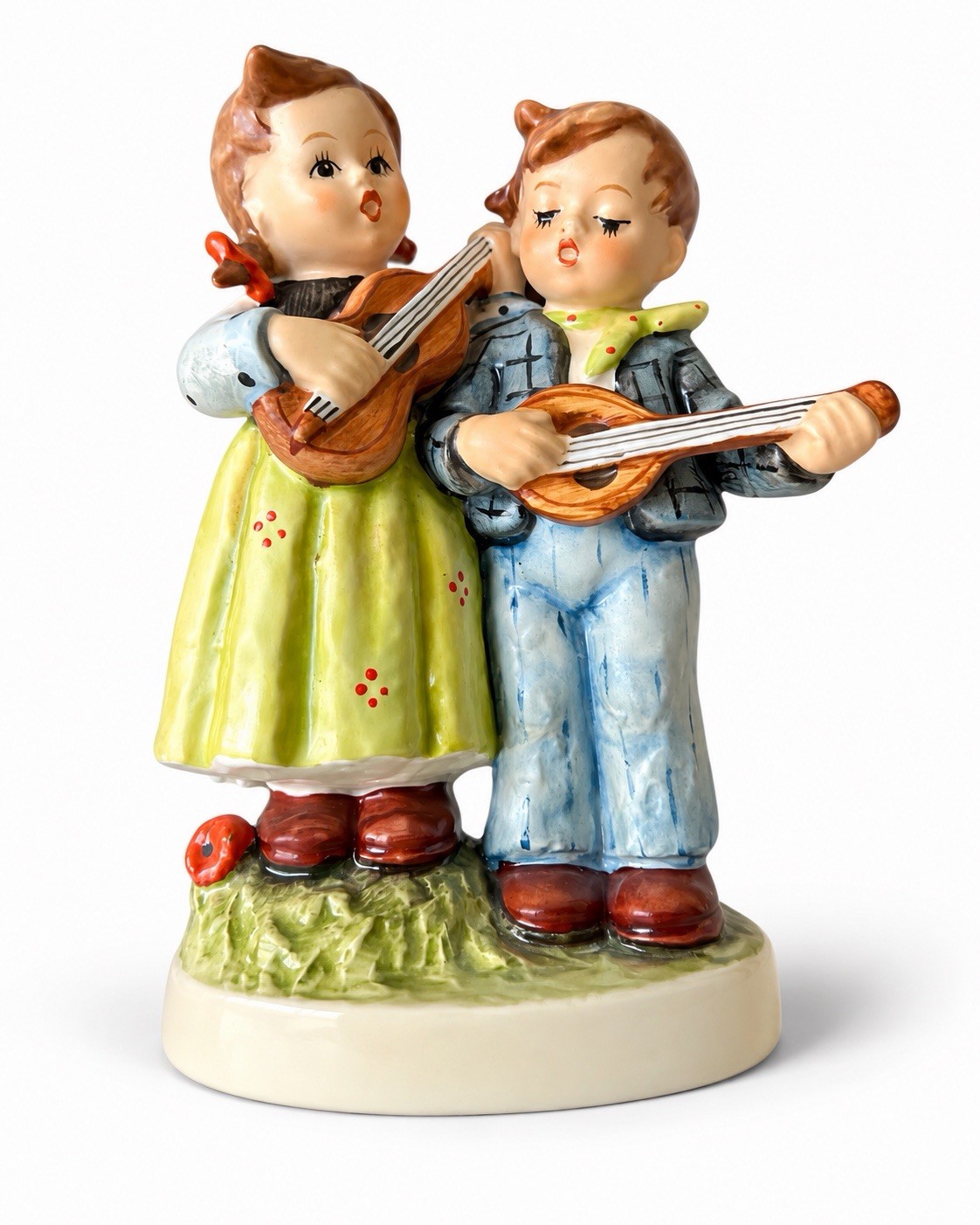 1972 Vintage Goebel Hummel Figurine Happy Days TMK 5 Boy Girl Music Musicians