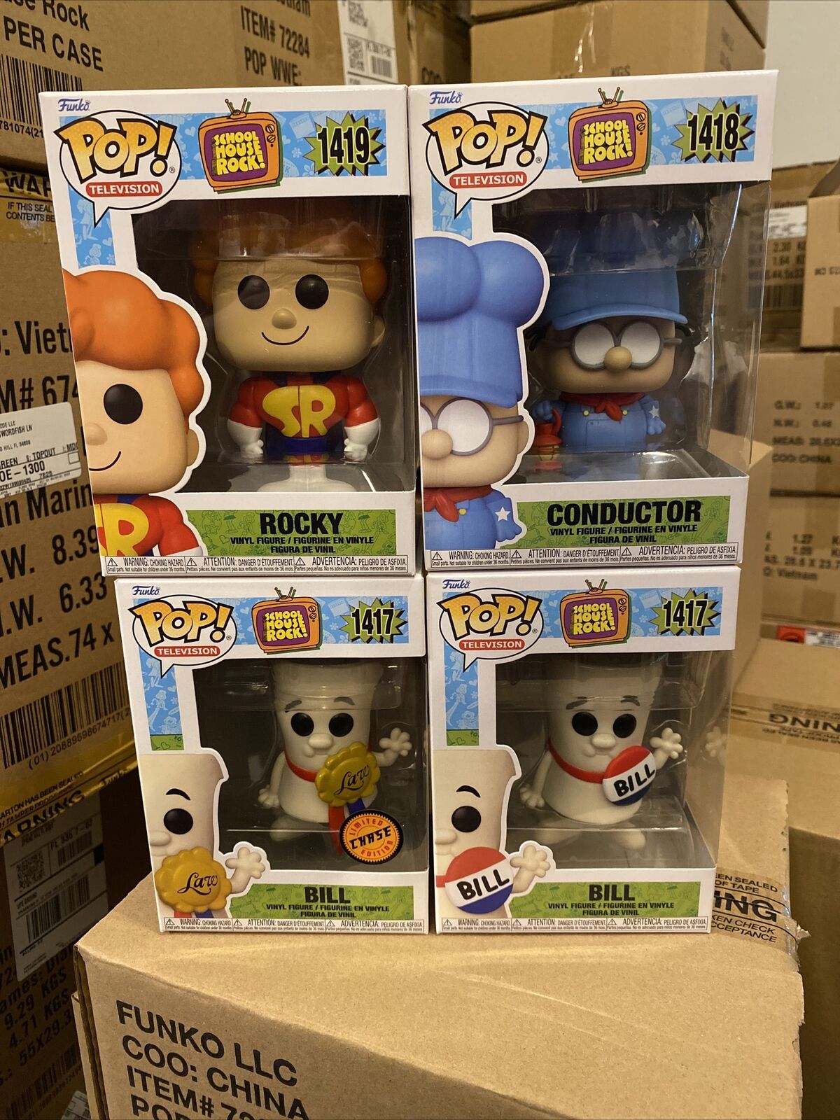 FUNKO POP TELEVISION: Schoolhouse Rock - Set Of 4  Chase Included Ships Now