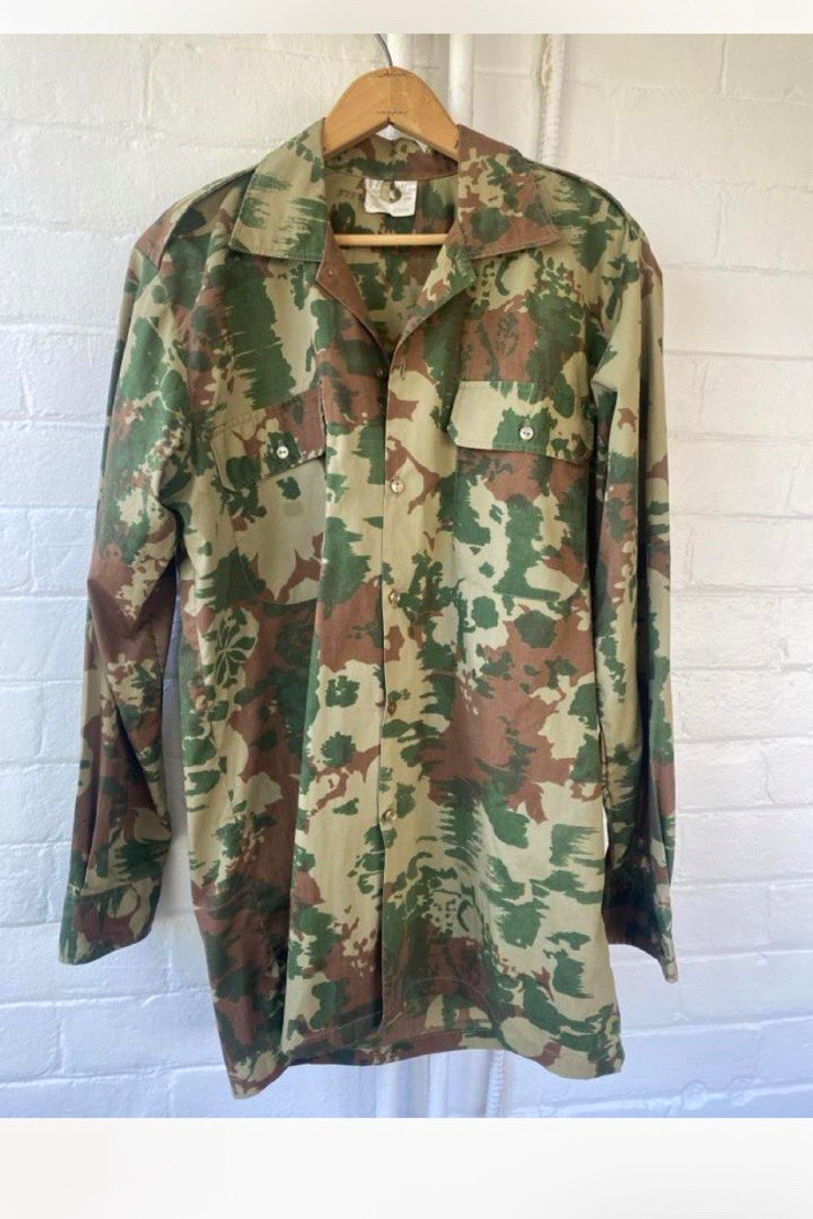 Rare 1971 South Africa Military Phoenix Clothing Industries Brushstroke Camo BDU