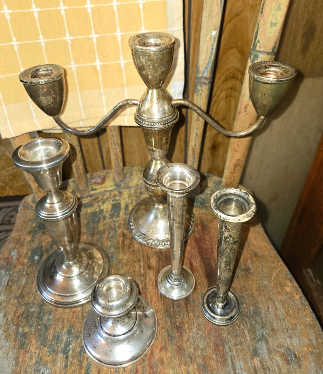 Vintage Sterling Silver Weighted Scrap or Use Lot 1088 Gr.