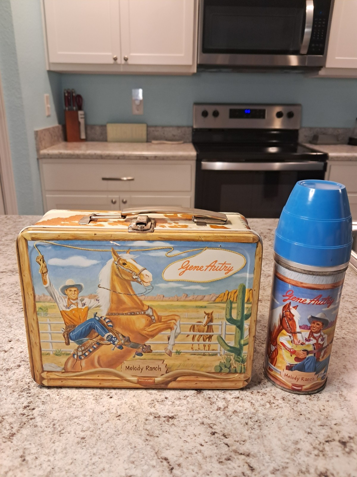 1954 Gene Autry Lunch Box & Thermos * Vintage * Lunchbox EXCELLENT / Nr MINT