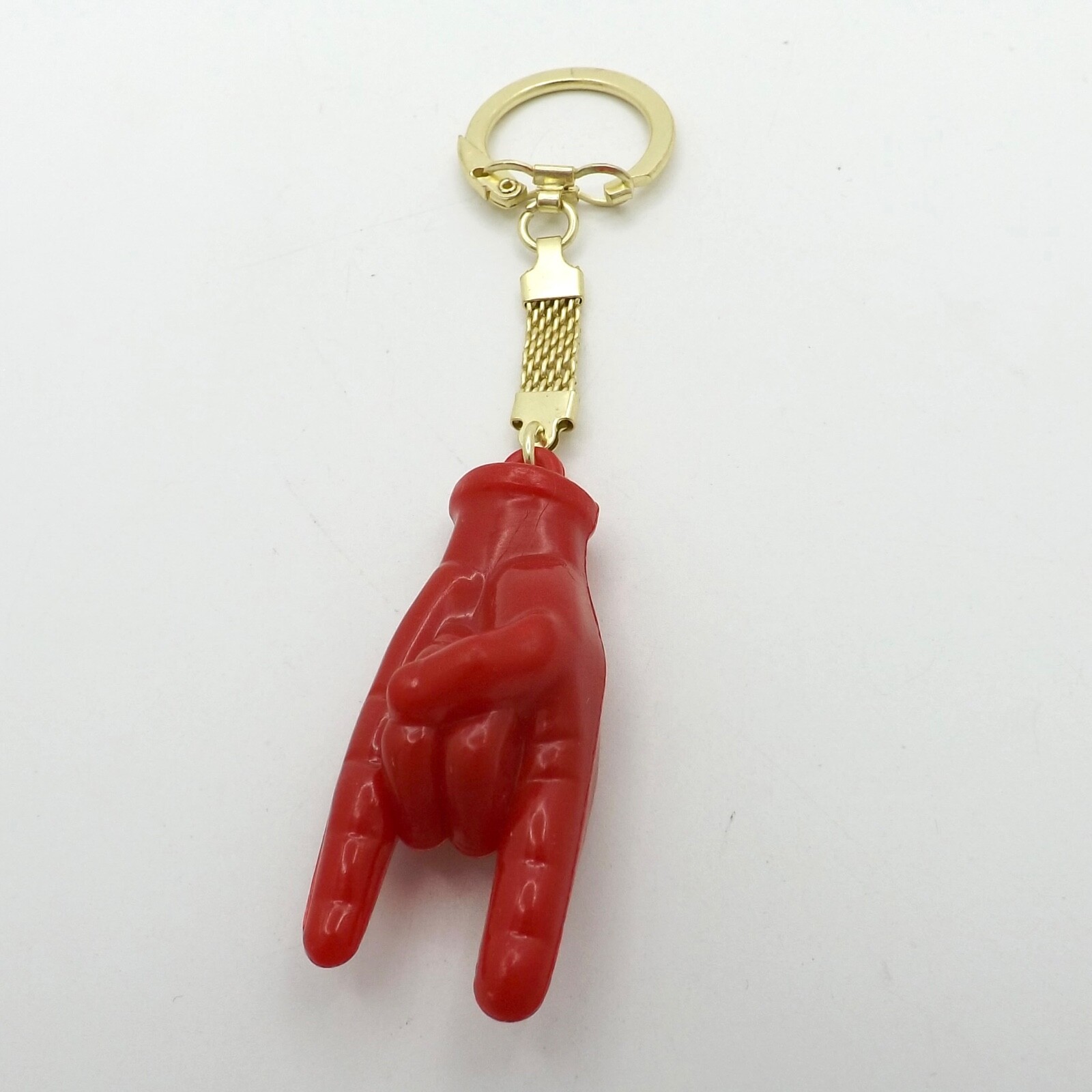 Italy Figa Hand Ward Off Malocchio Evil Red Key Ring Chain Horsehsoe New Large Italy Figa Hand Ward Off Malocchio Evil Red Key Ring Chain Horsehsoe New Large