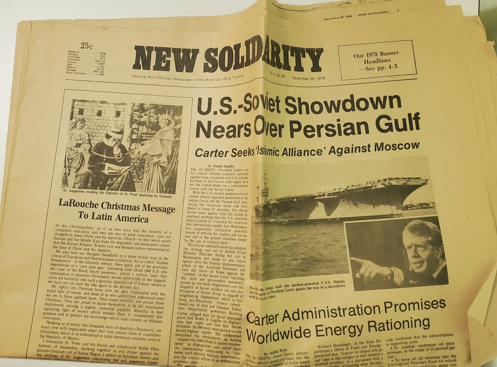1979 New Solidarity Newspaper - Propaganda