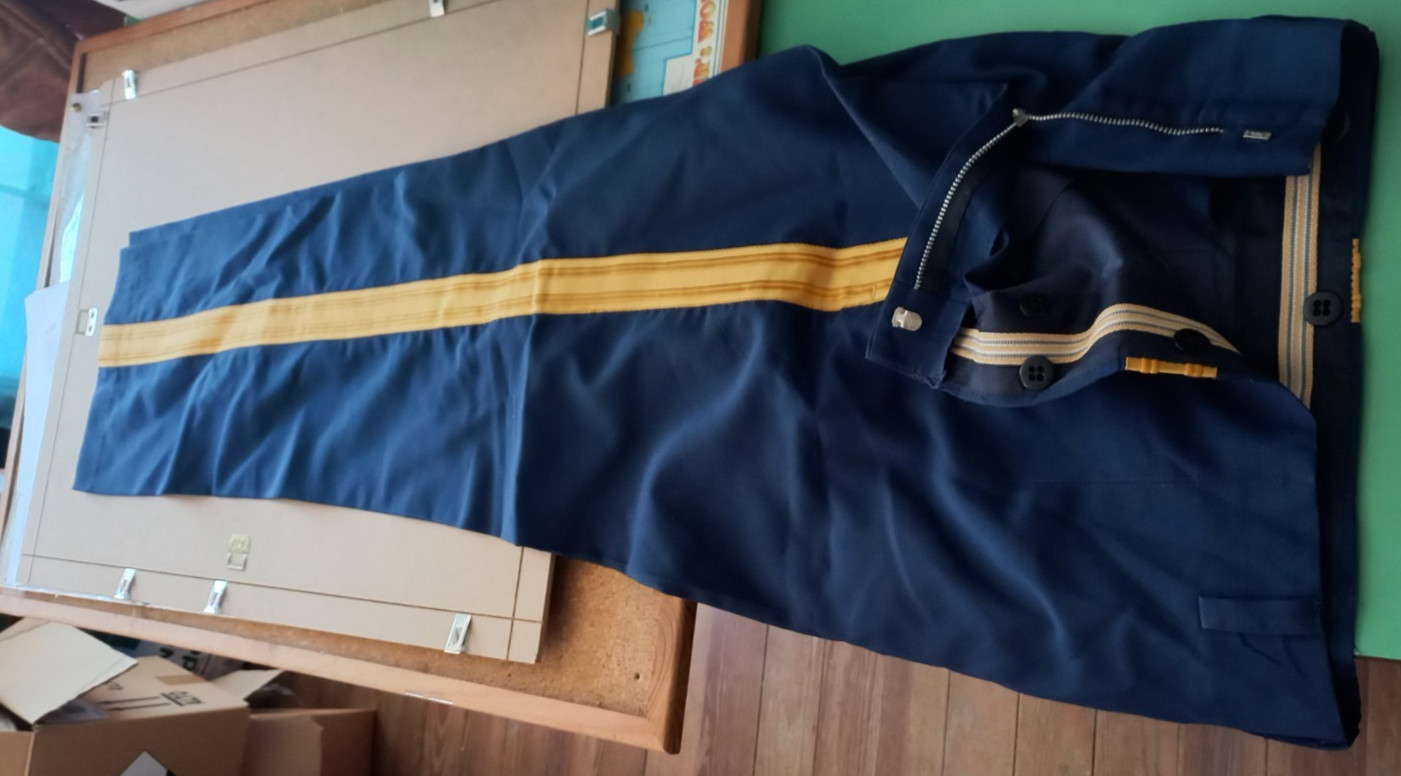 Original US Dress Blue Gold Braid Uniform Trousers Mil