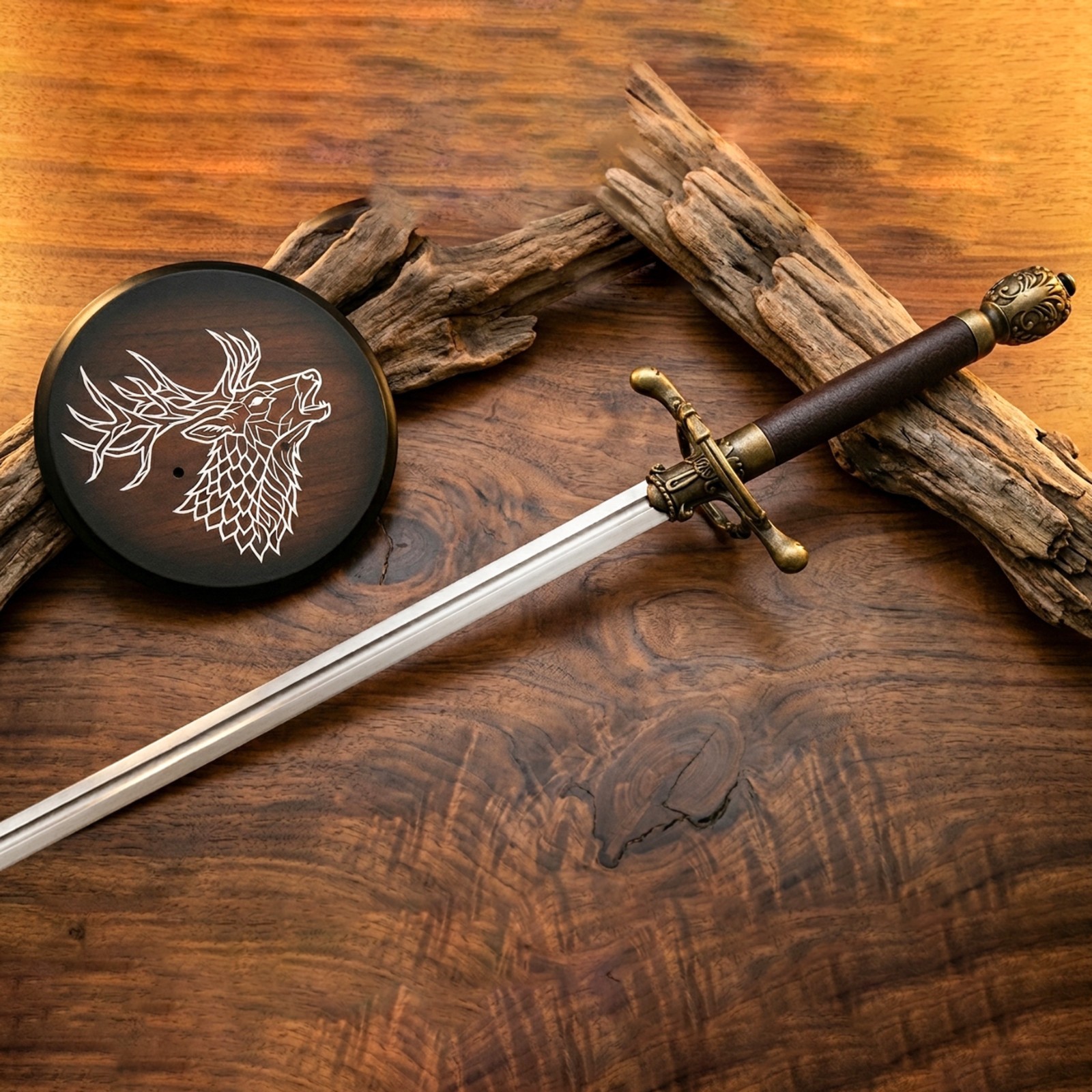 Cinquedea sword Inspired Hand forged Italian Sword from Renaissance era, 23-inch