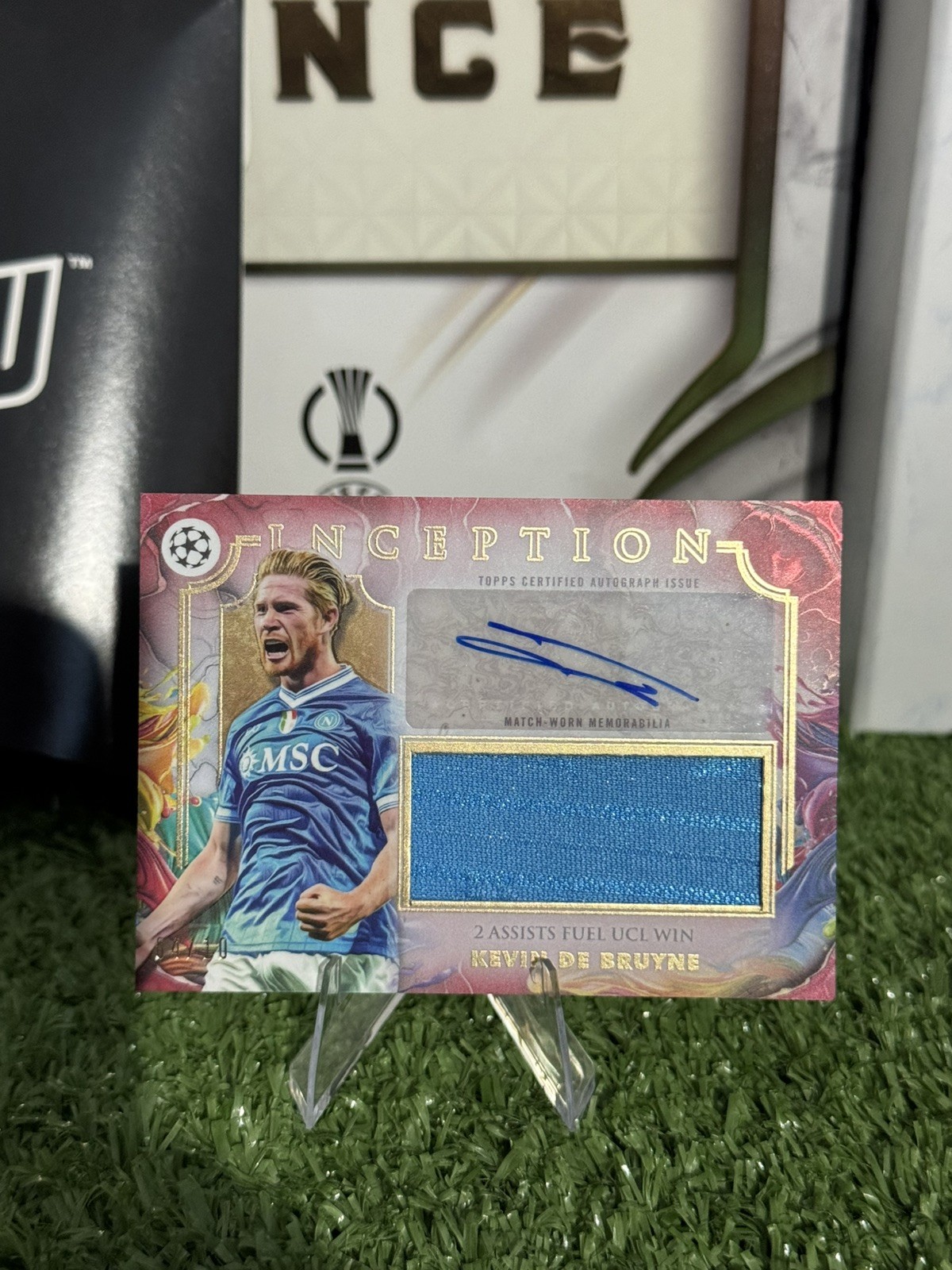 Kevin De Bruyne/10 Autograph Relic Card SSC Napoli Topps Inception UCC 2025-26