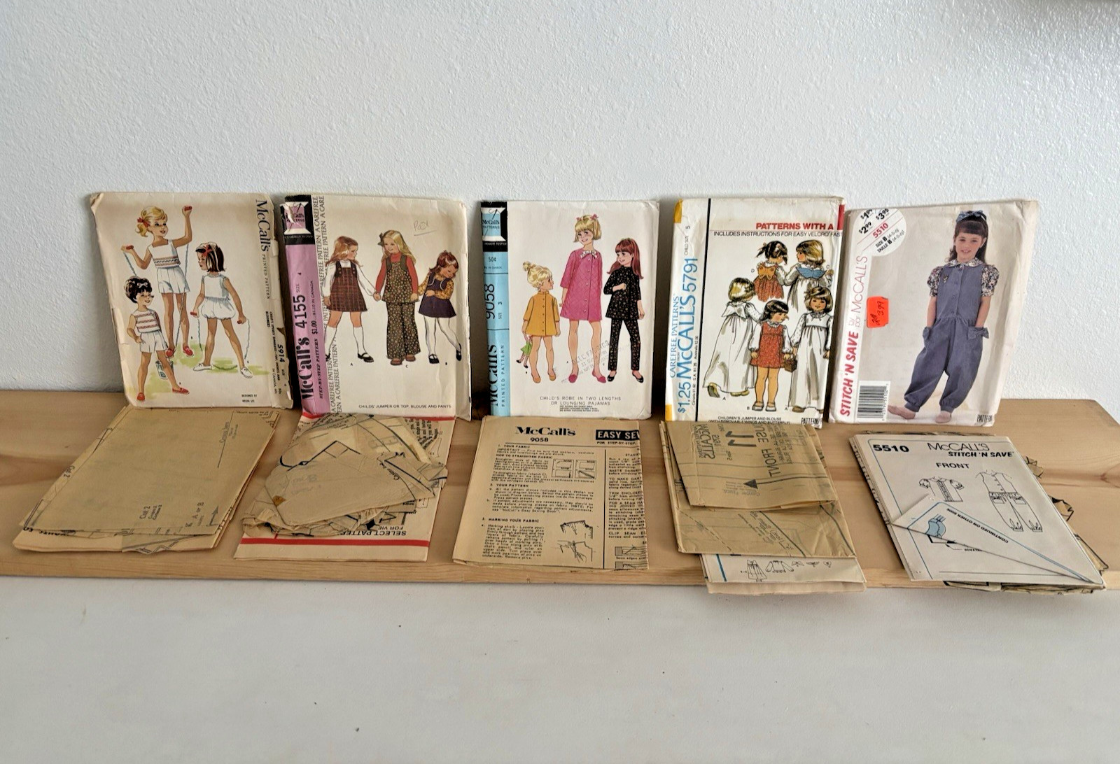 Vintage McCall\'s Sewing Patterns ~ Children’s Collection of 5 ~  Sizes 3 to 6 ~